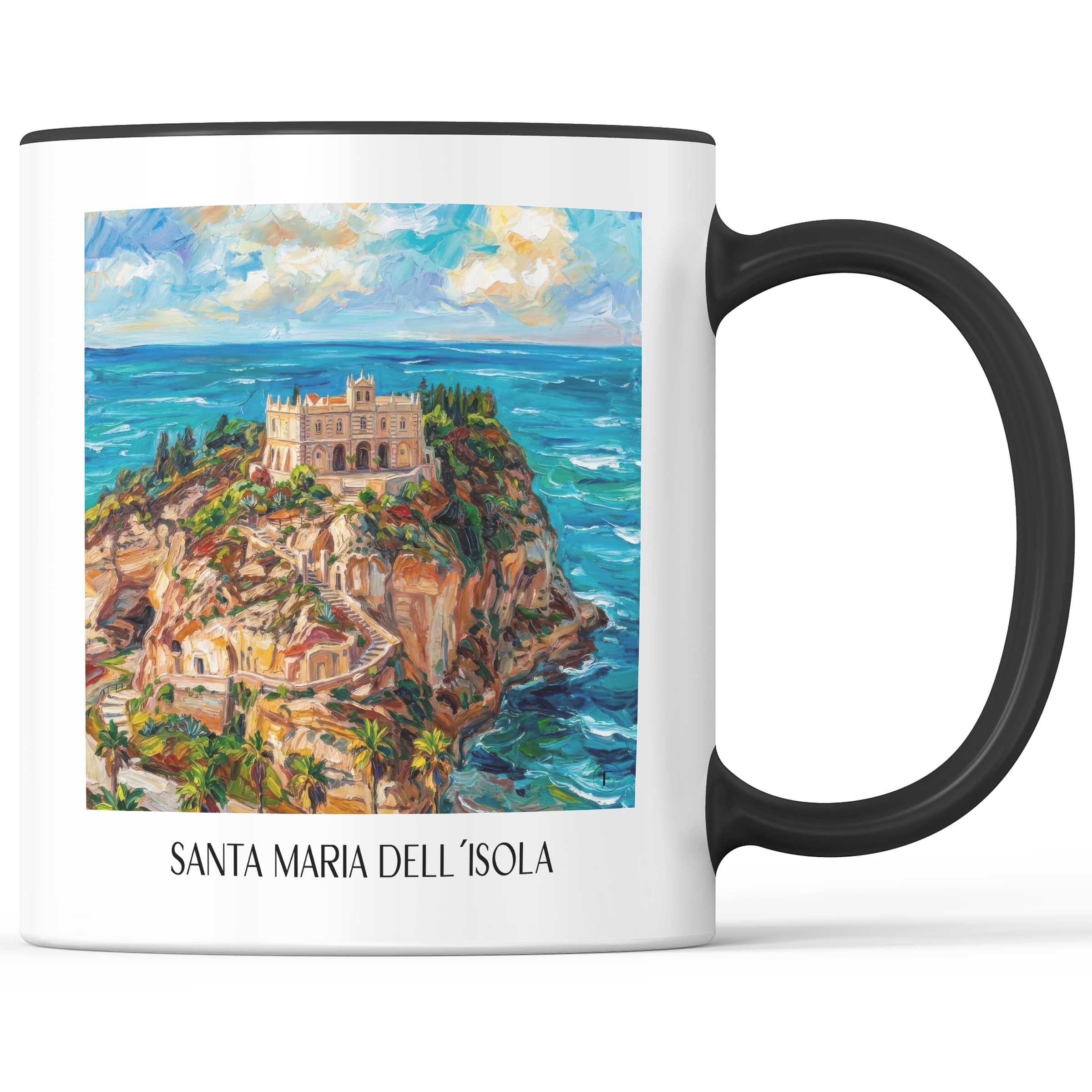 santa-maria-dell´isola-tropea-italien-kaffeebecher-oil-painting-oelgemaelde