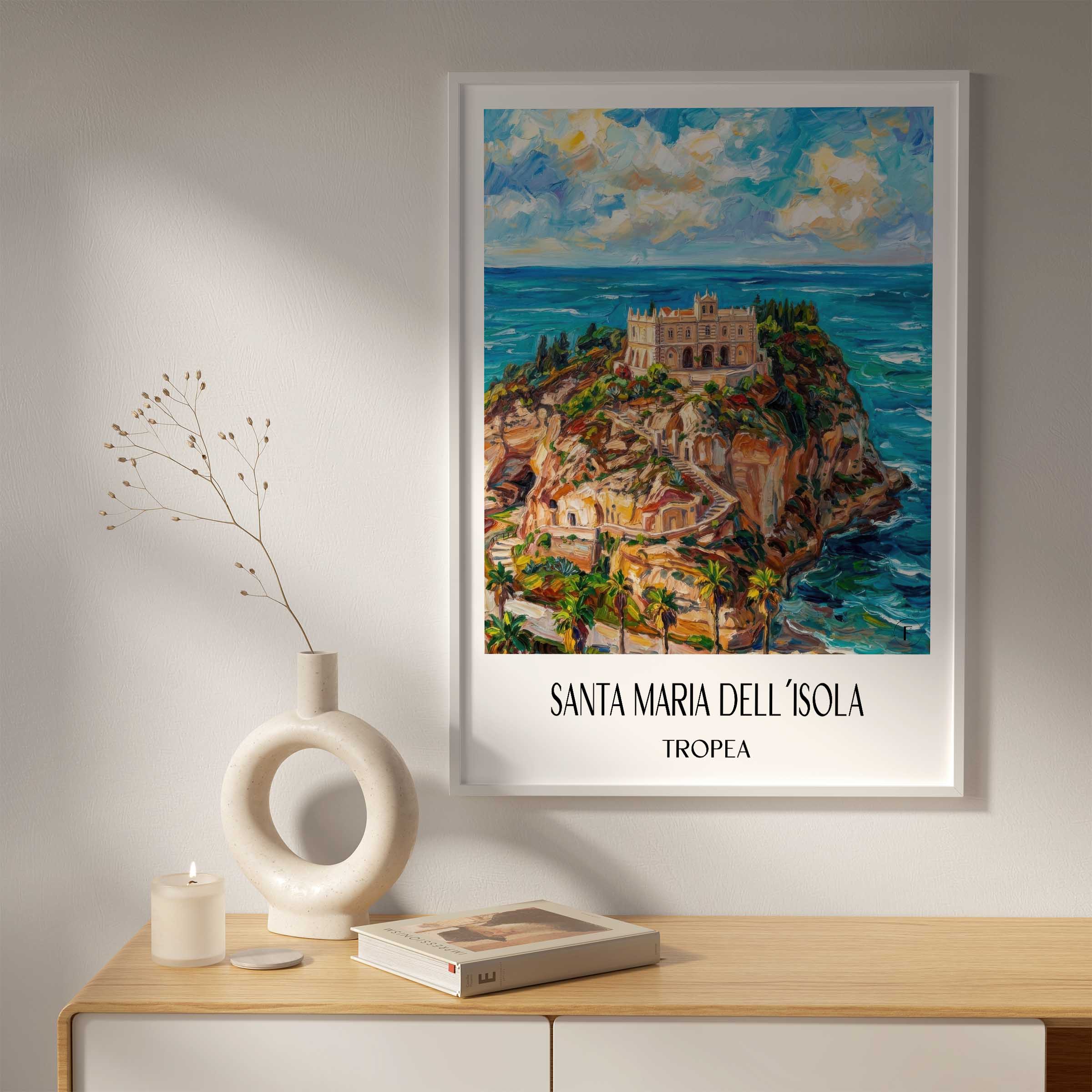 santa-maria-dell´isola-tropea-italien-poster-oil-painting-oelgemaelde