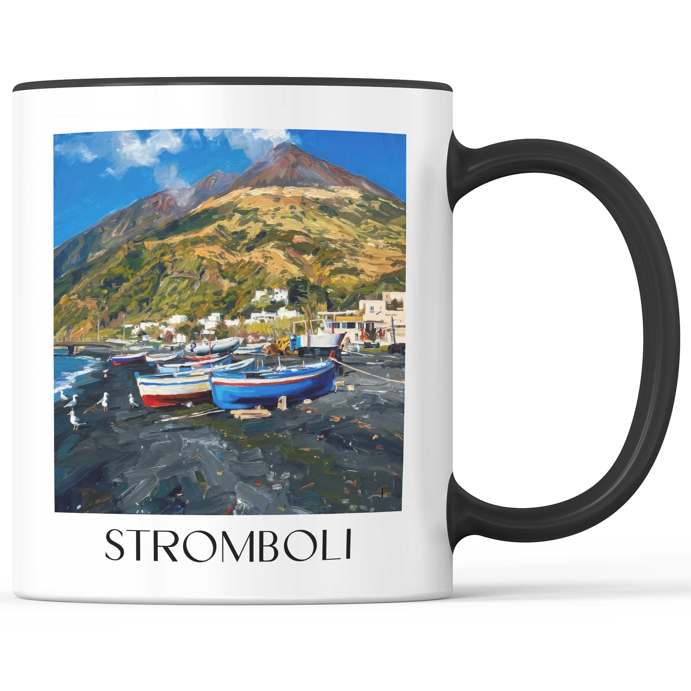 stromboli-italien-italien-kaffeebecher-oil-painting-oelgemaelde