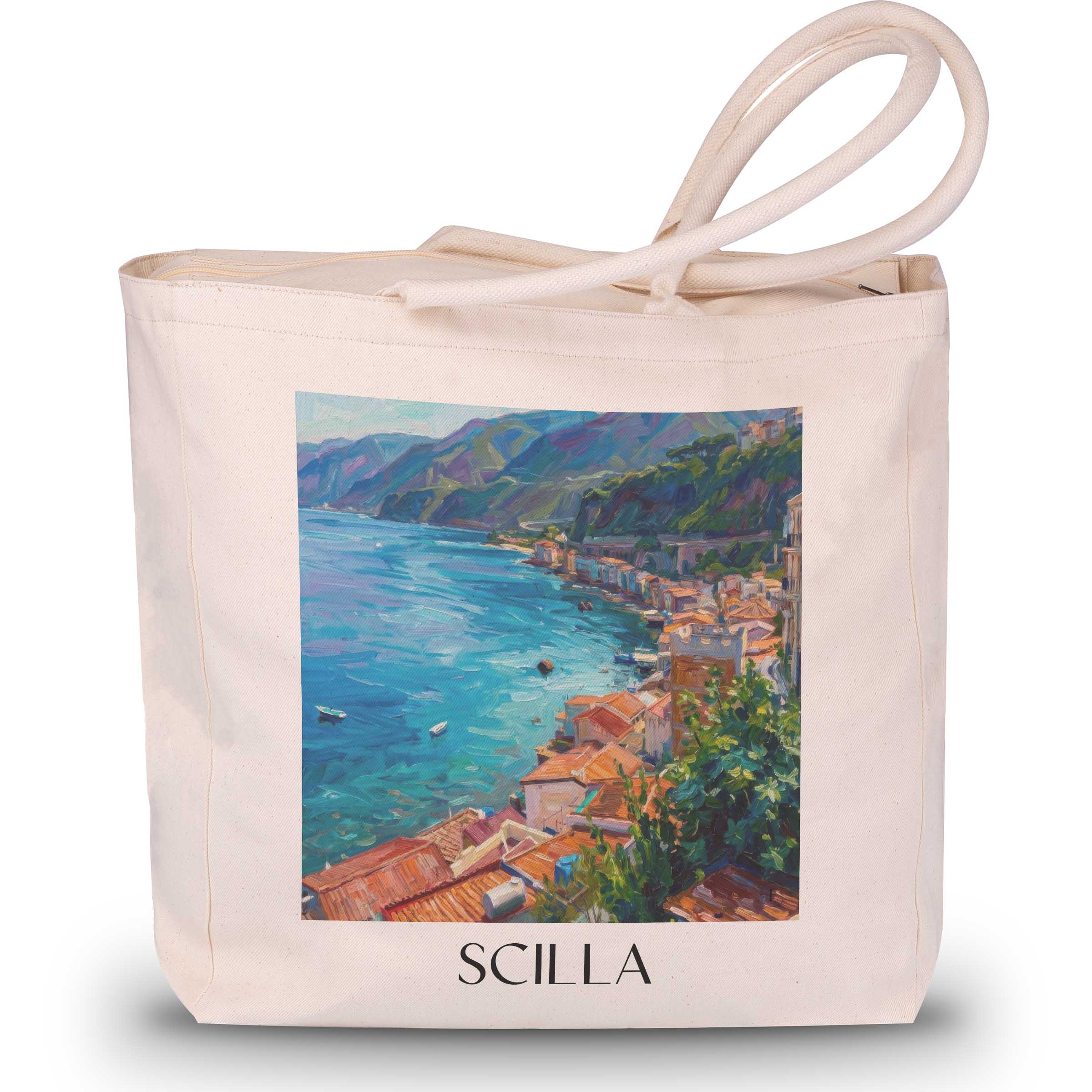 scilla-kalabrien-italien-einkaufstasche-oil-painting-oelgemaelde