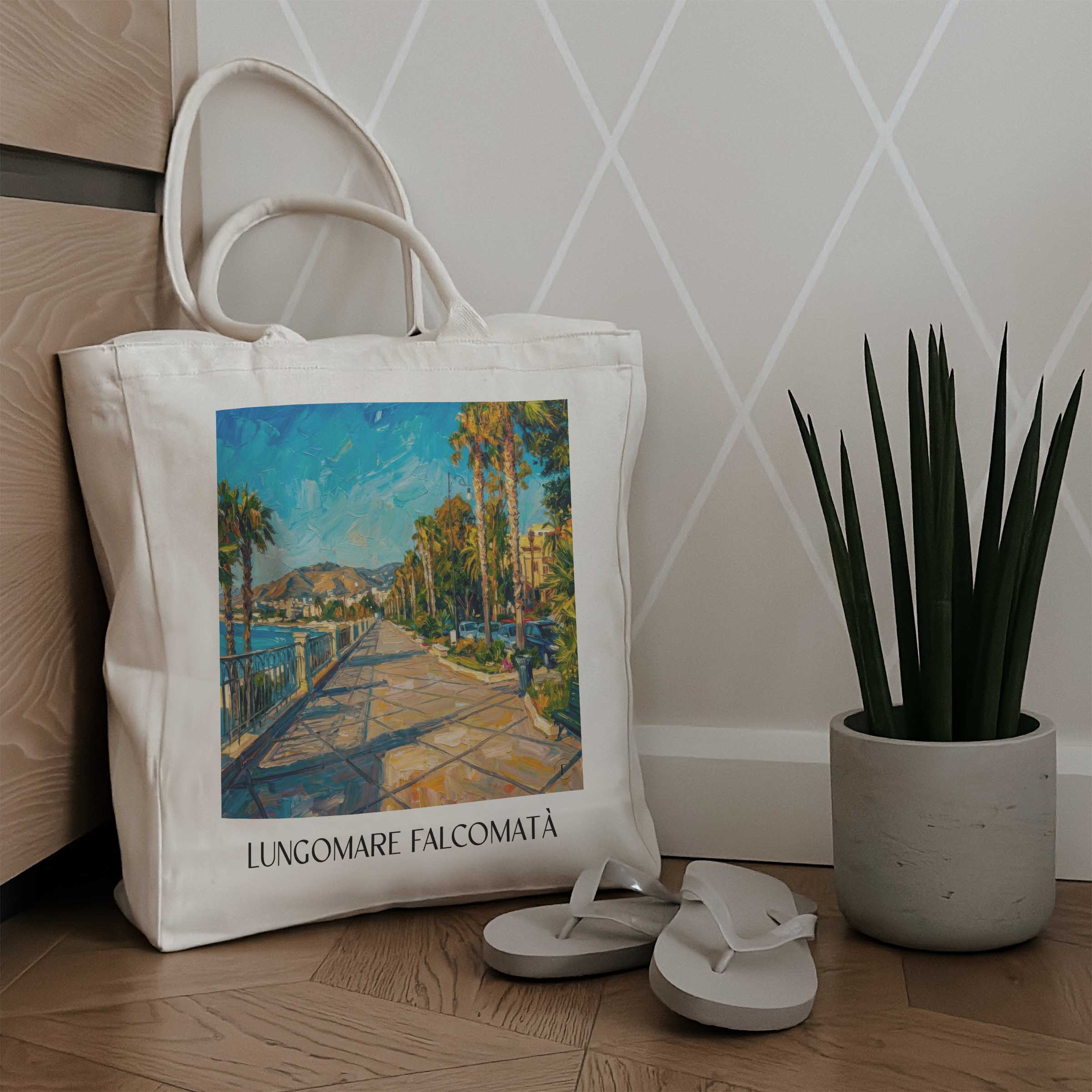 lungomare-falcomatà-reggio-calabria-italien-einkaufstasche-oil-painting-oelgemaelde