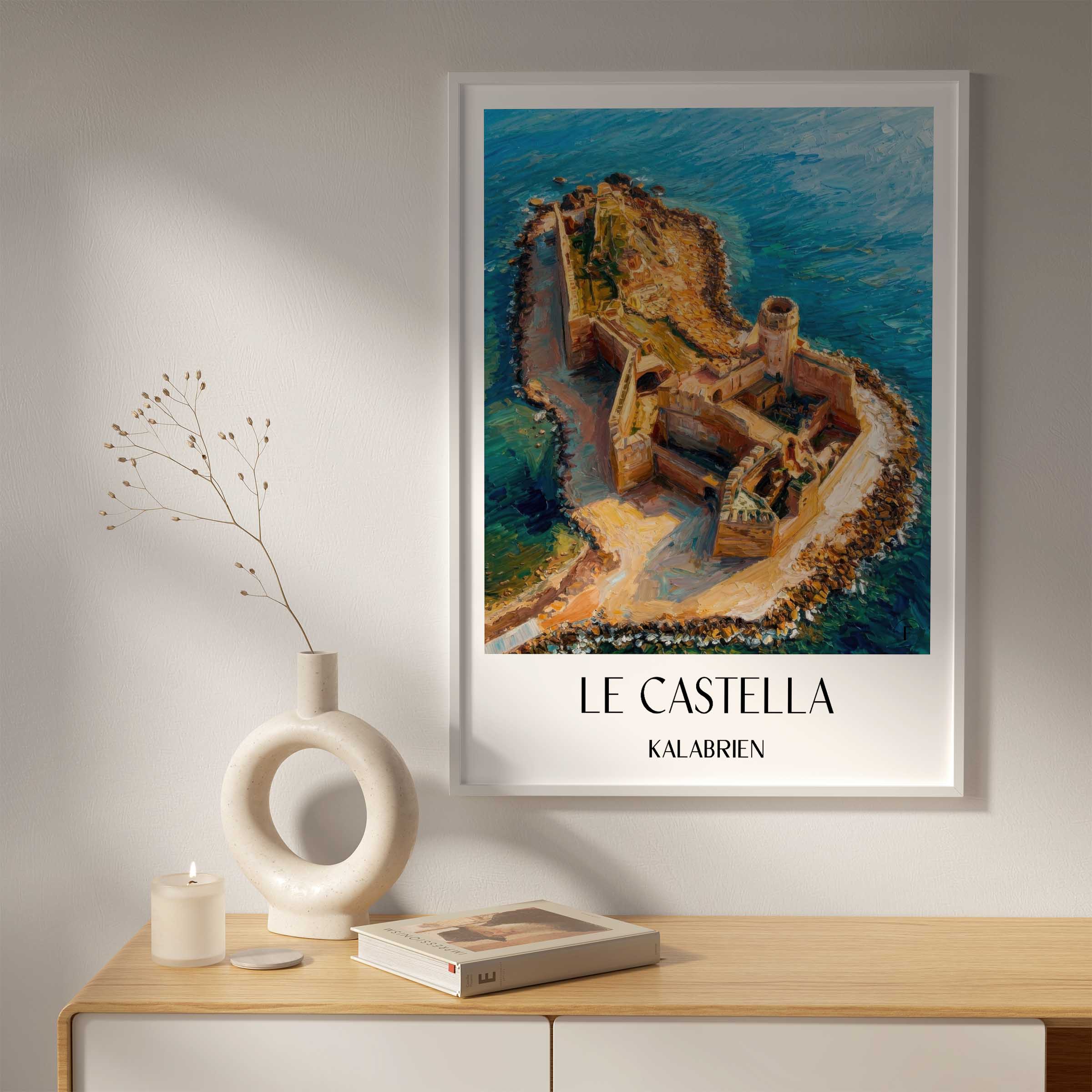 le-castella-kalabrien-italien-poster-oil-painting-oelgemaelde