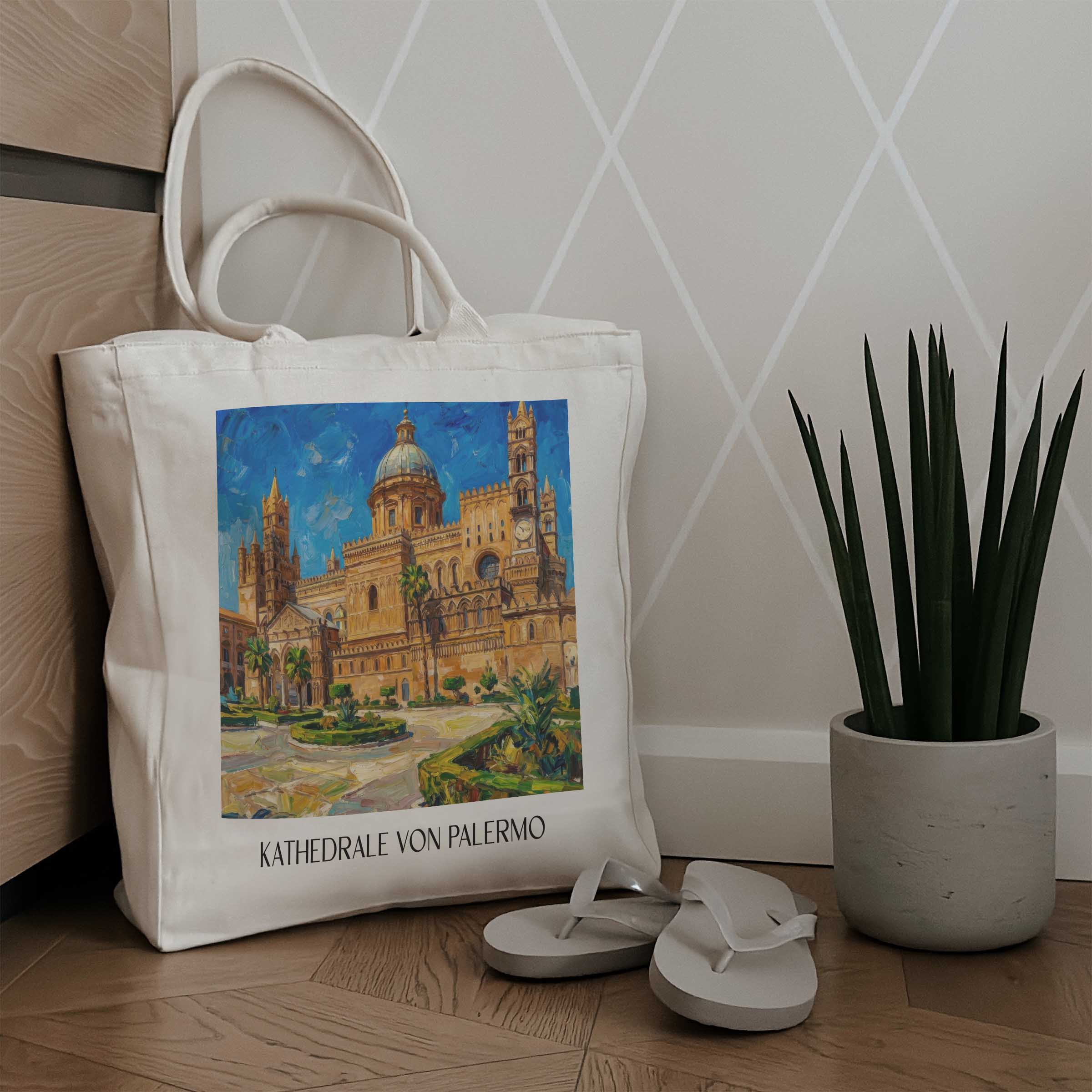 kathedrale-von-palermo-sizilien-italien-einkaufstasche-oil-painting-oelgemaelde