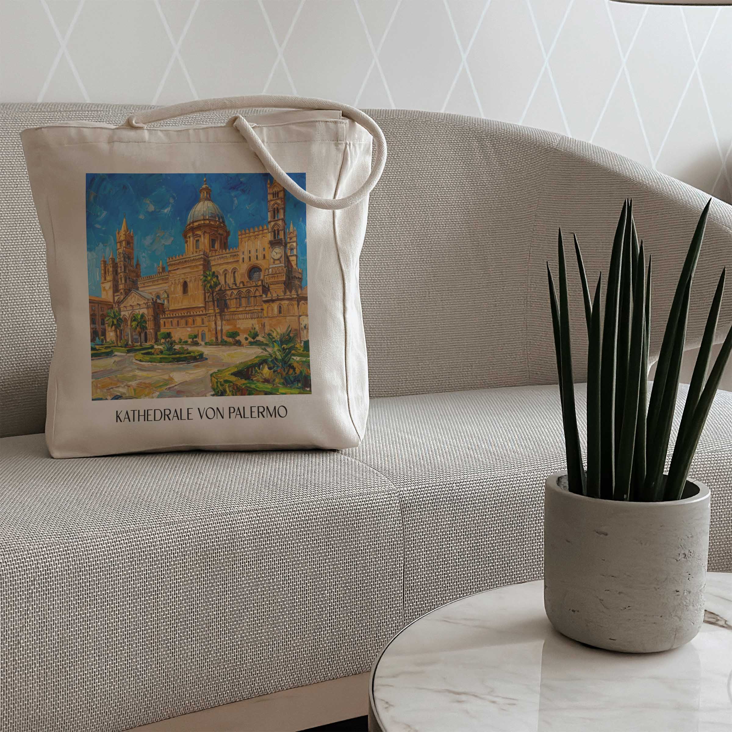 kathedrale-von-palermo-sizilien-italien-einkaufstasche-oil-painting-oelgemaelde