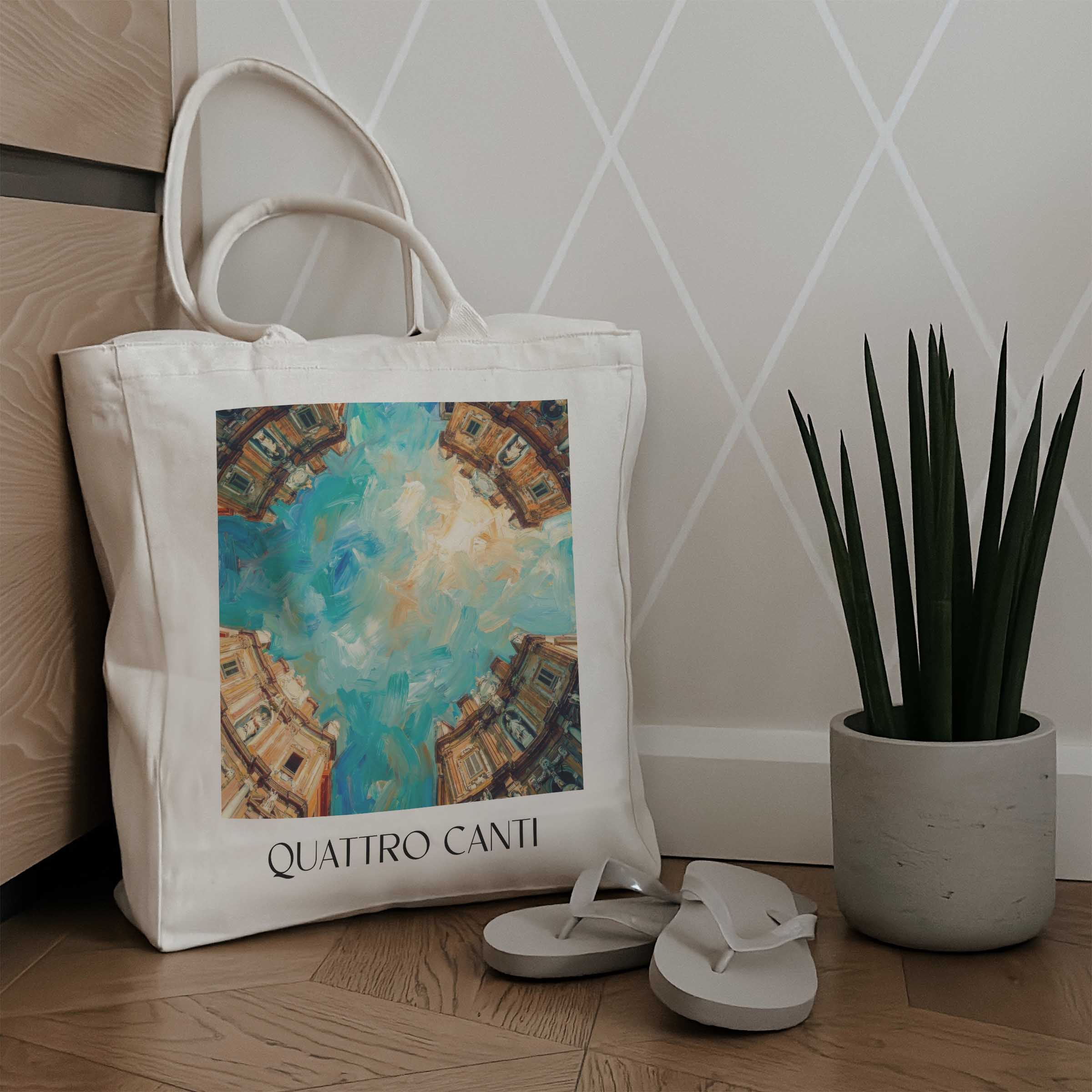 quattro-canti-palermo-italien-einkaufstasche-oil-painting-oelgemaelde