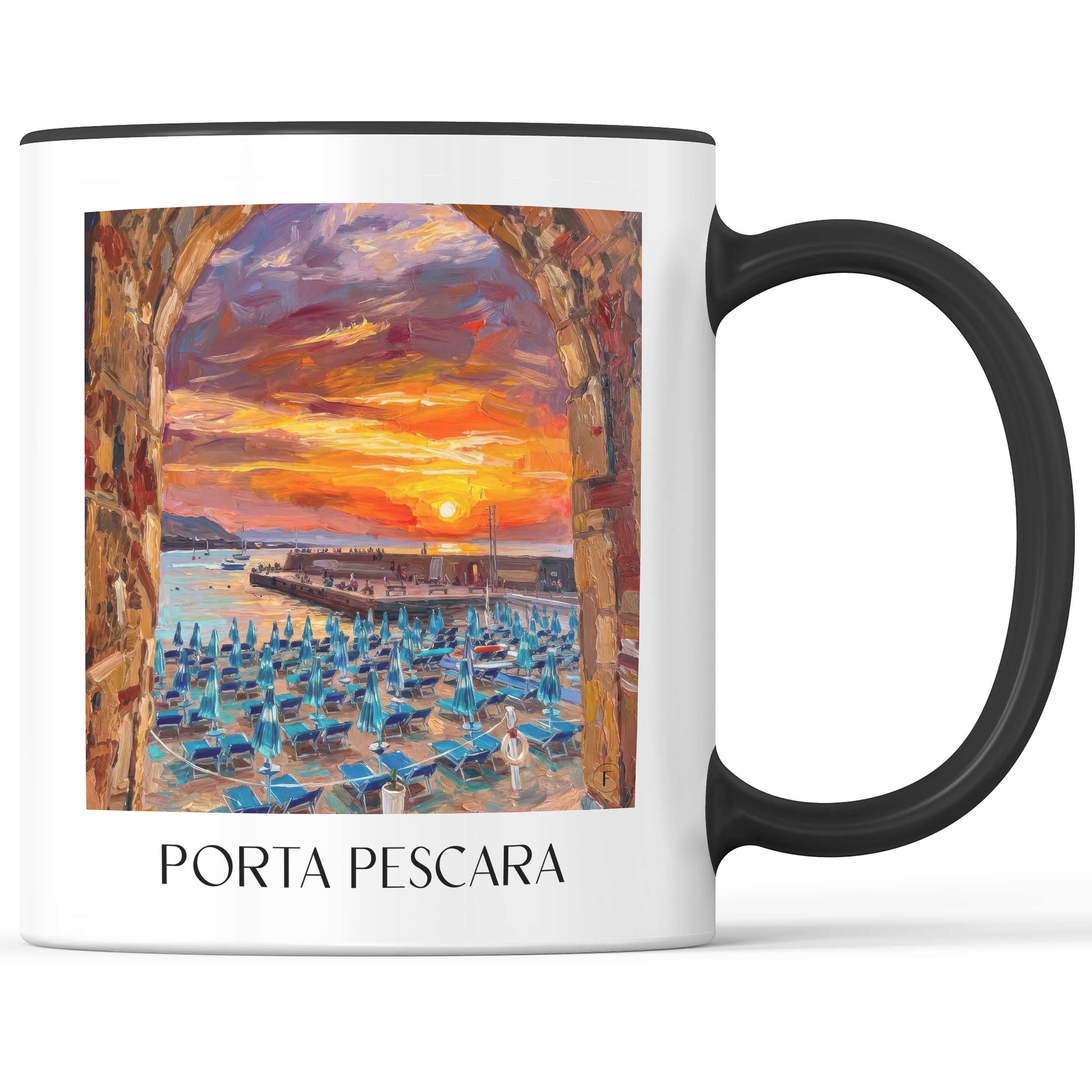 porta-pescara-cefalù-italien-kaffeebecher-oil-painting-oelgemaelde