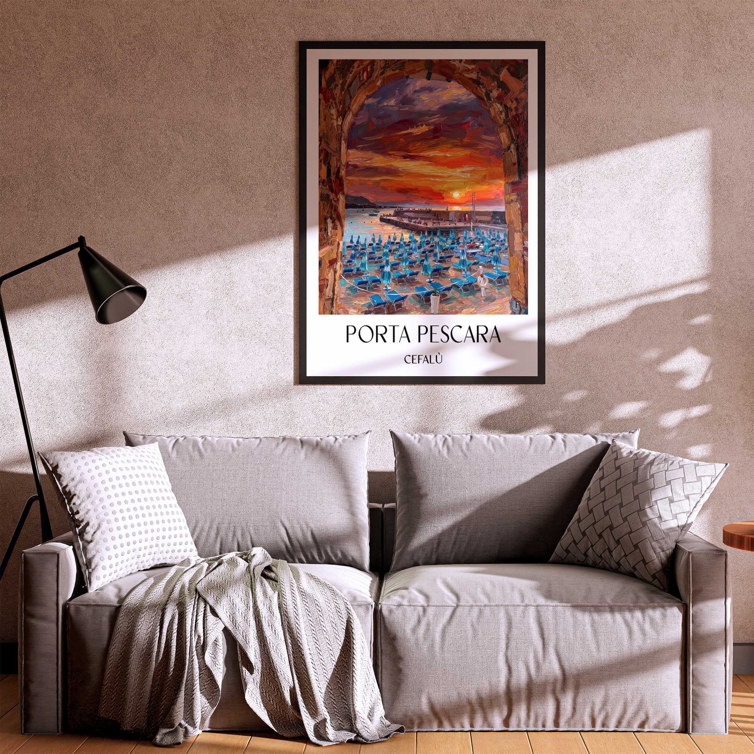 porta-pescara-cefalù-italien-poster-oil-painting-oelgemaelde