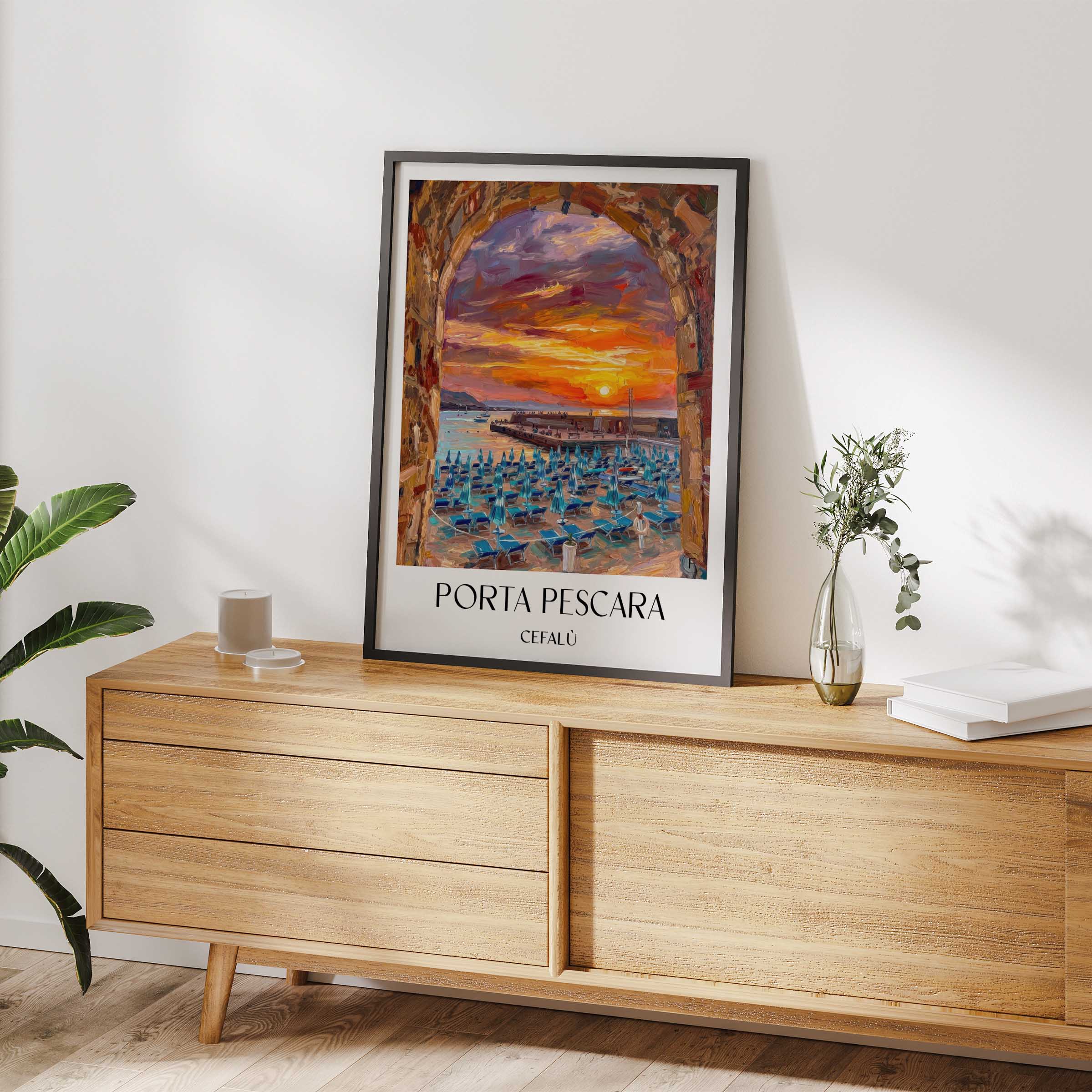 porta-pescara-cefalù-italien-poster-oil-painting-oelgemaelde