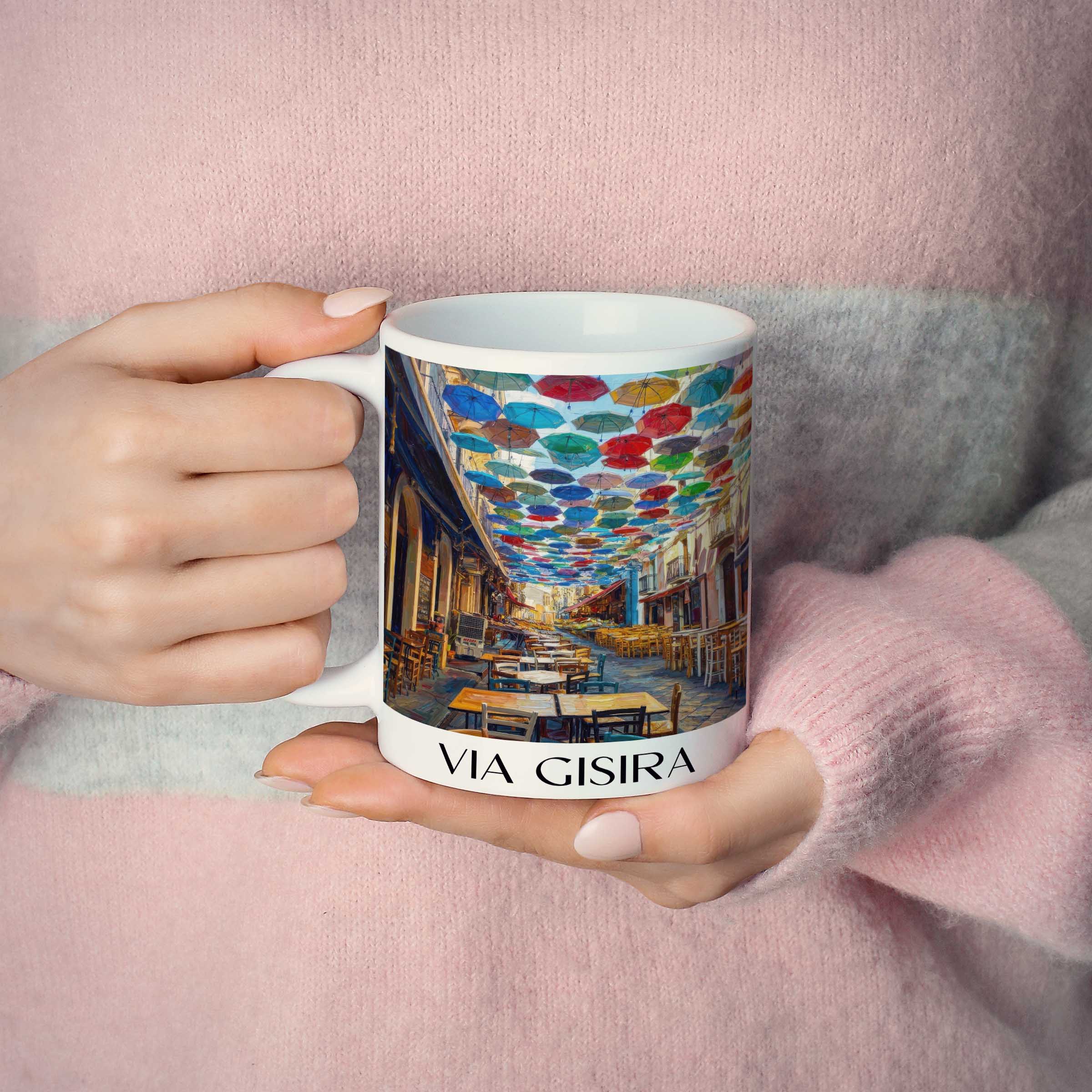 via-gisira-catania-italien-kaffeebecher-oil-painting-oelgemaelde