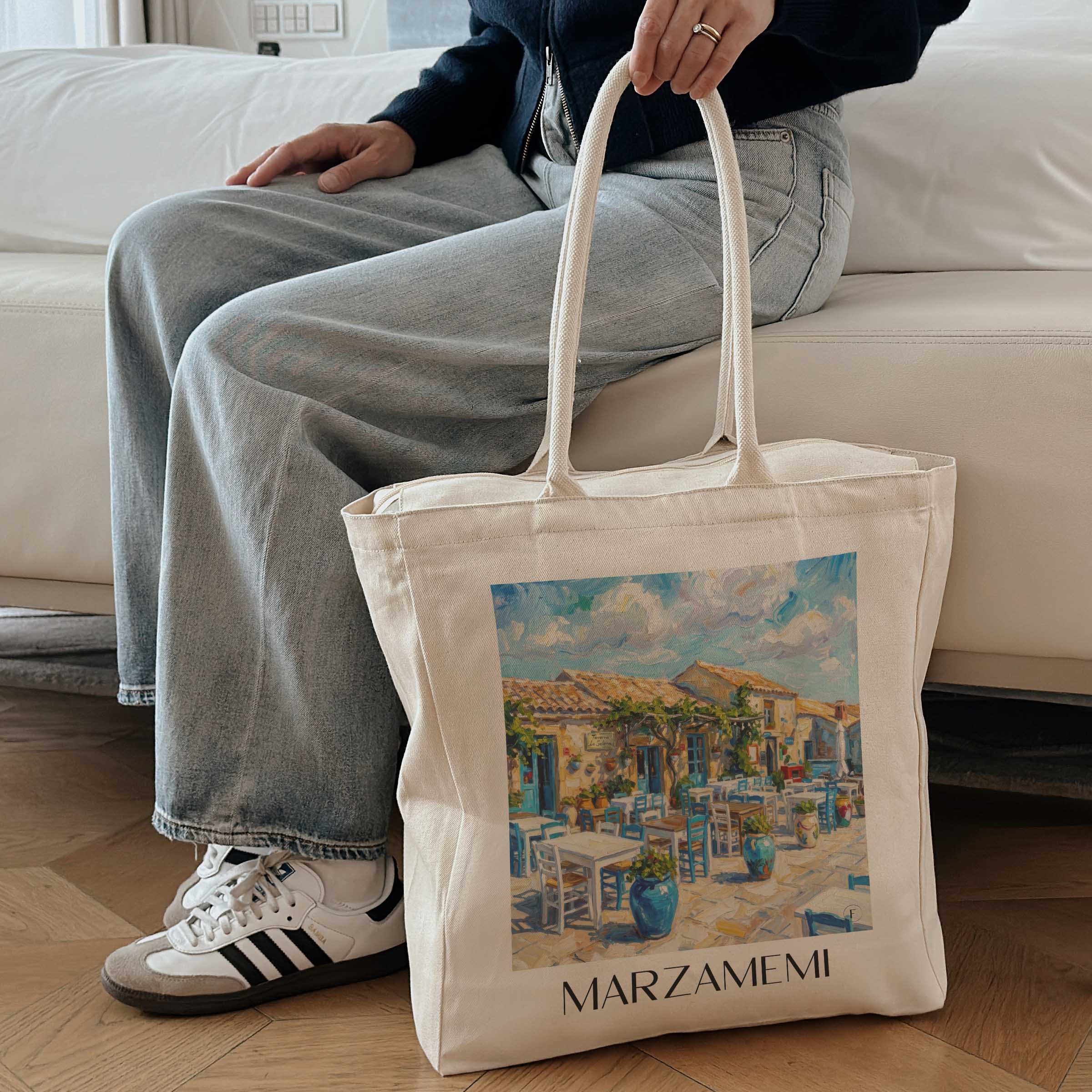 marzamemi-sizilien-italien-einkaufstasche-oil-painting-oelgemaelde
