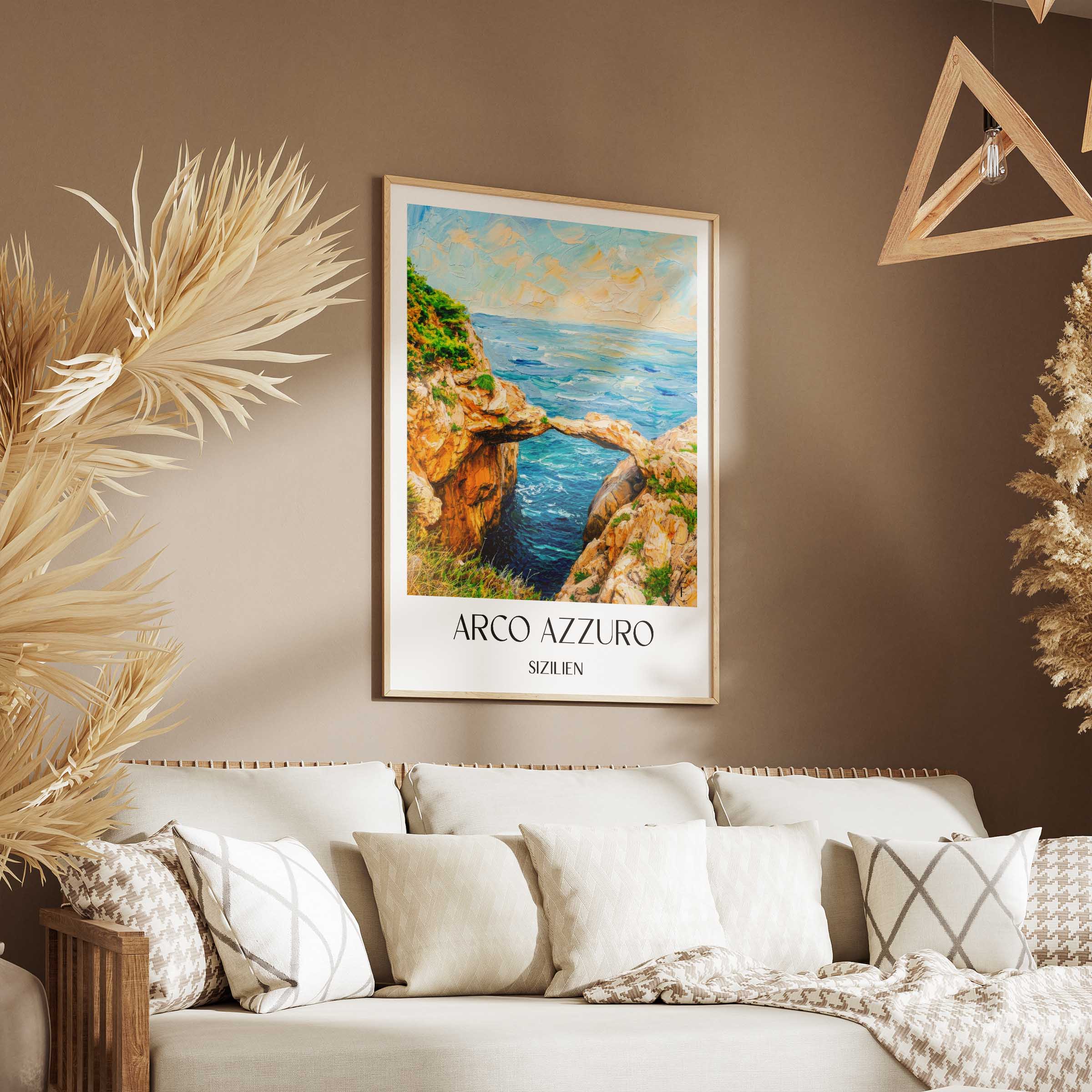 arco-azzuro-sizilien-italien-poster-oil-painting-oelgemaelde