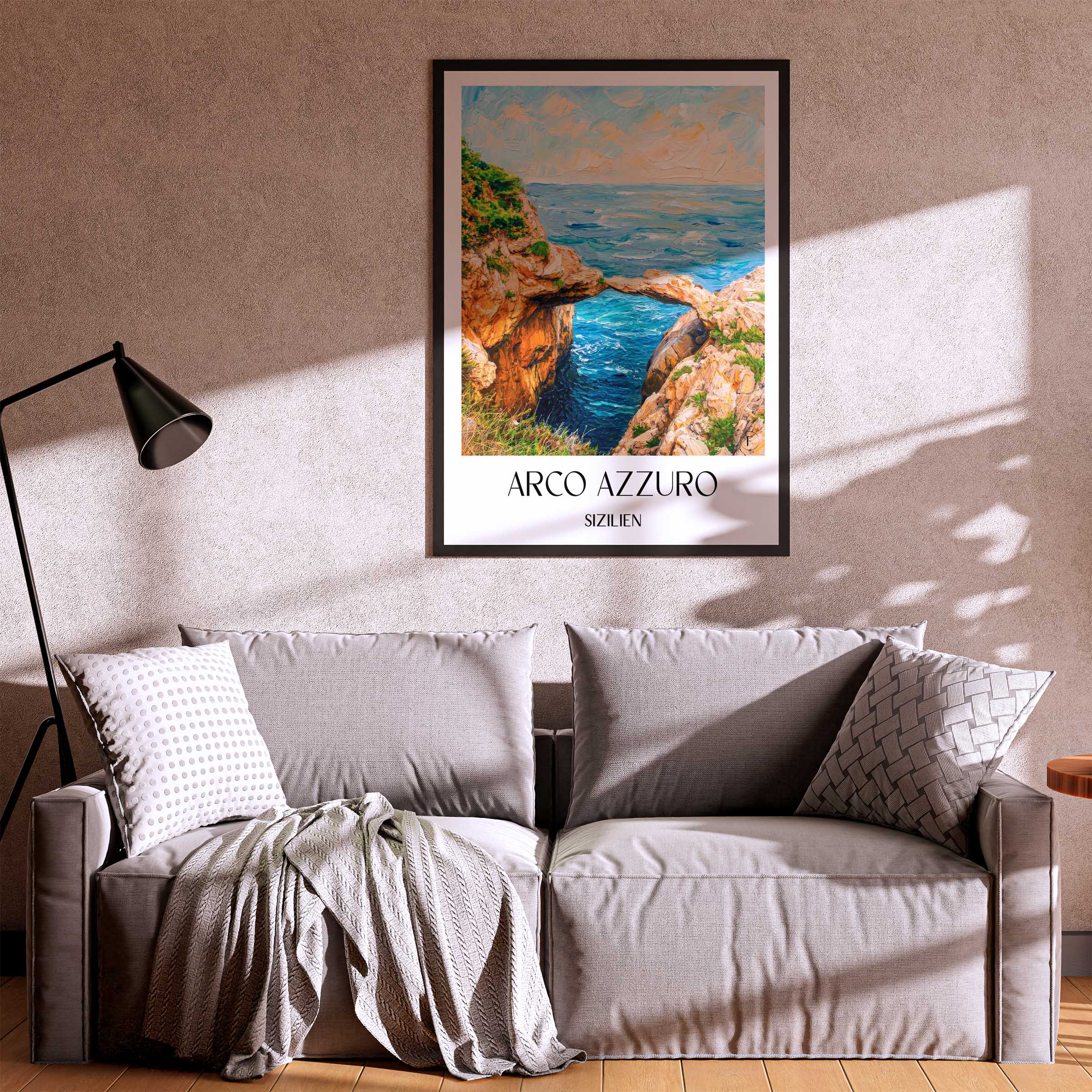 arco-azzuro-sizilien-italien-poster-oil-painting-oelgemaelde