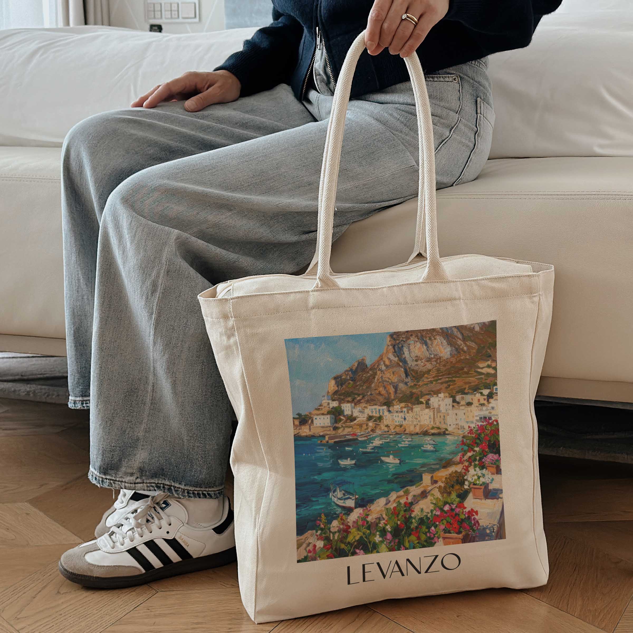 levanzo-trapani-italien-einkaufstasche-oil-painting-oelgemaelde