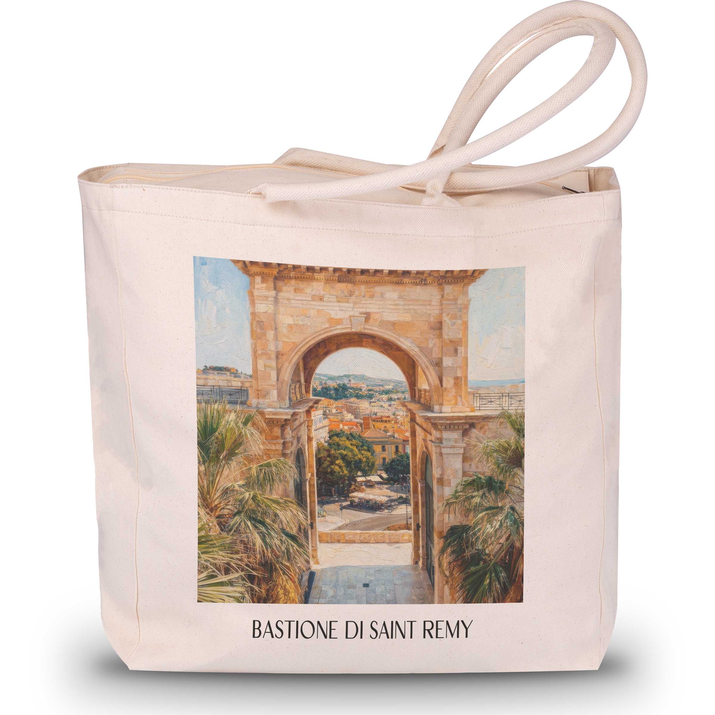bastione-di-saint-remy-cagliari-italien-einkaufstasche-oil-painting-oelgemaelde