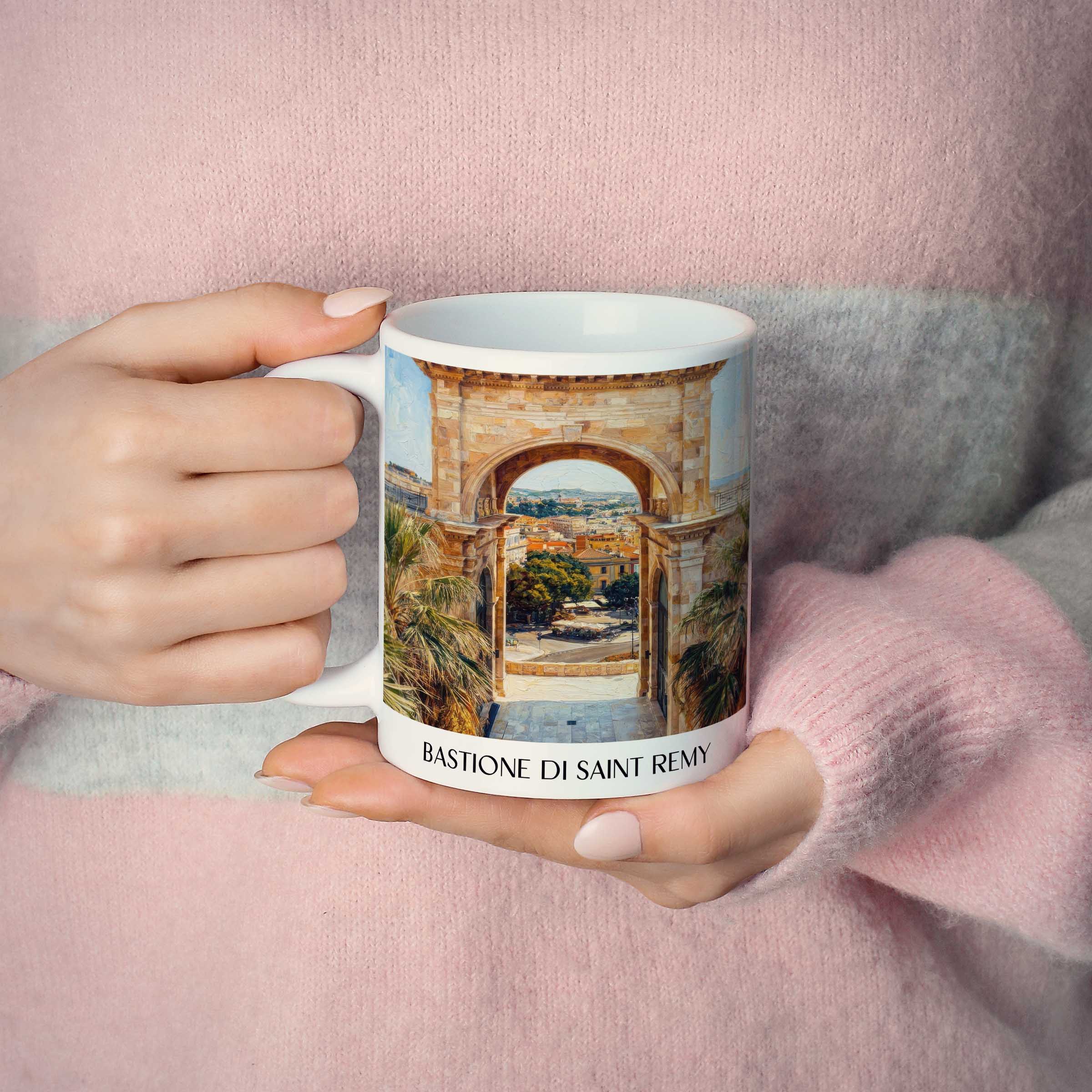 bastione-di-saint-remy-cagliari-italien-kaffeebecher-oil-painting-oelgemaelde