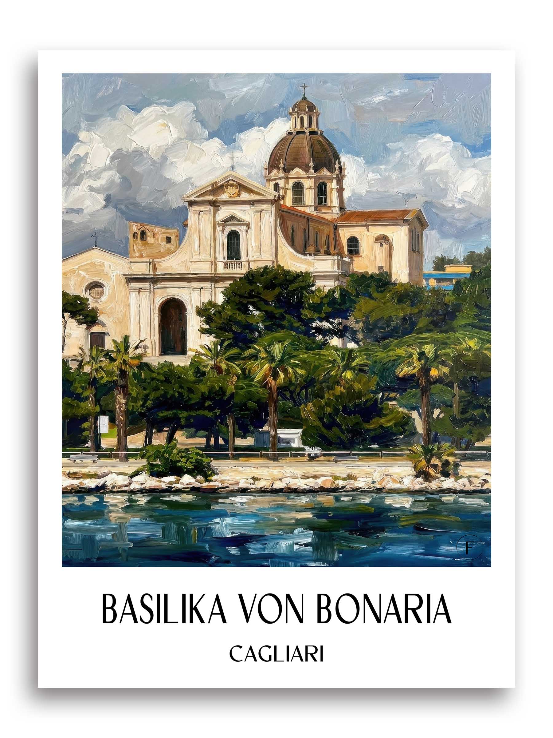 basilika-von-bonaria-cagliari-italien-poster-oil-painting-oelgemaelde