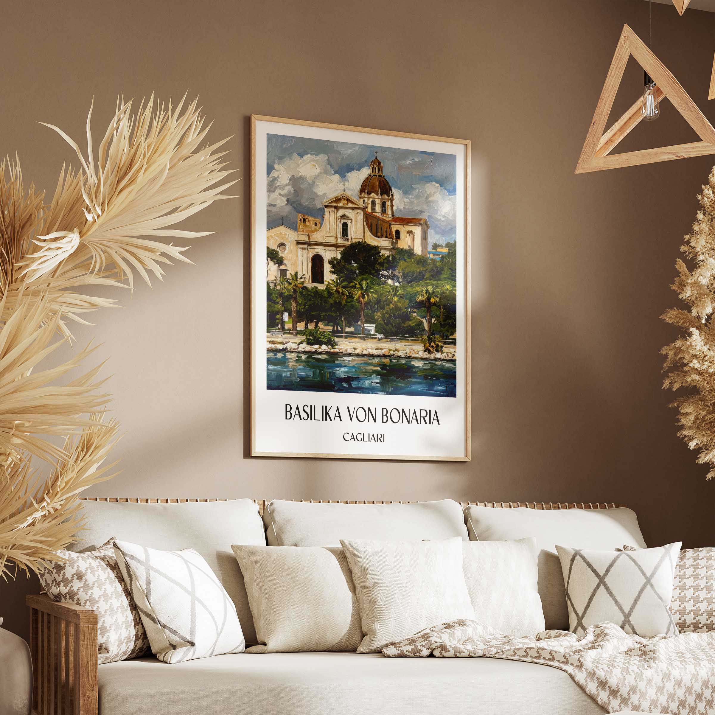 basilika-von-bonaria-cagliari-italien-poster-oil-painting-oelgemaelde