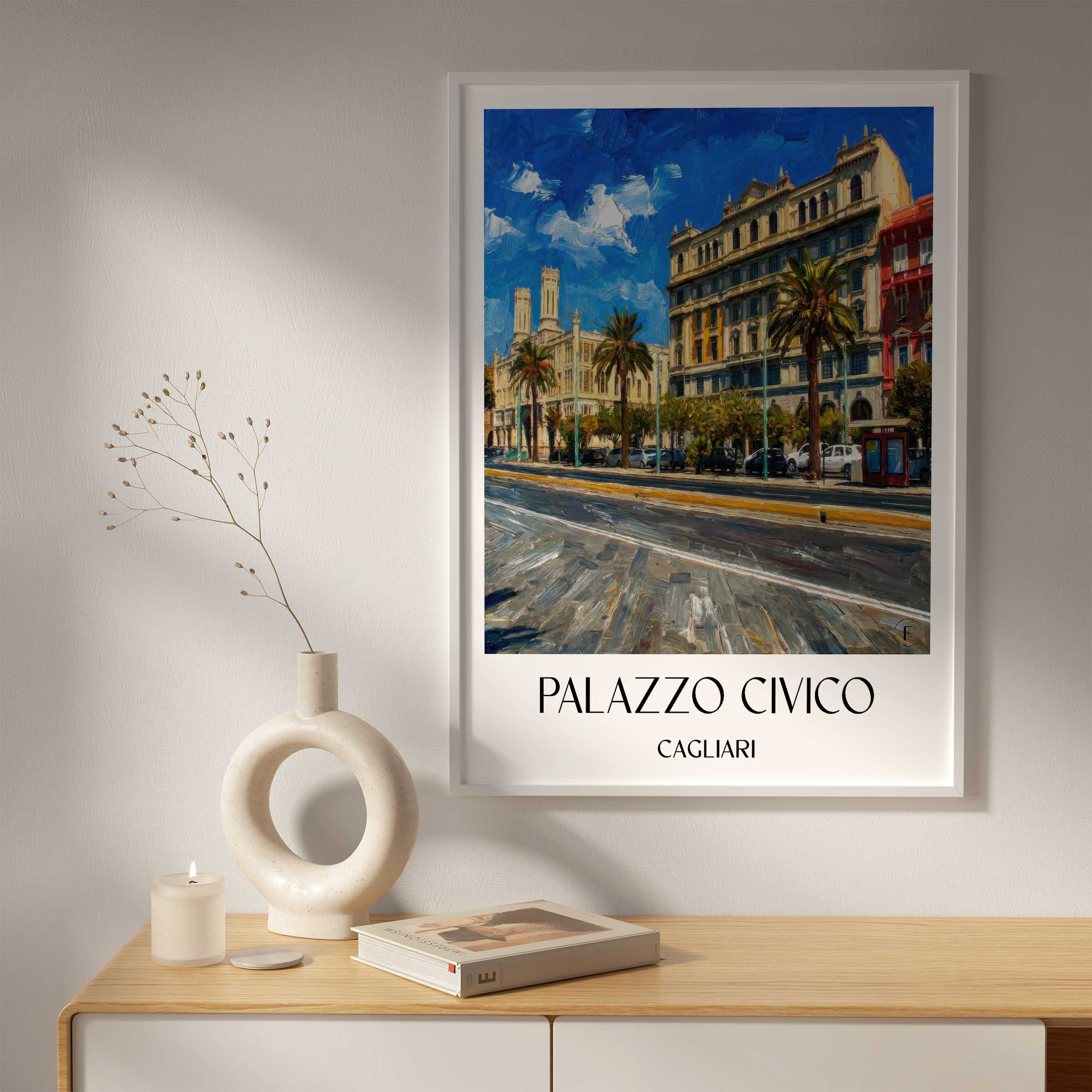 palazzo-civico-cagliari-italien-poster-oil-painting-oelgemaelde
