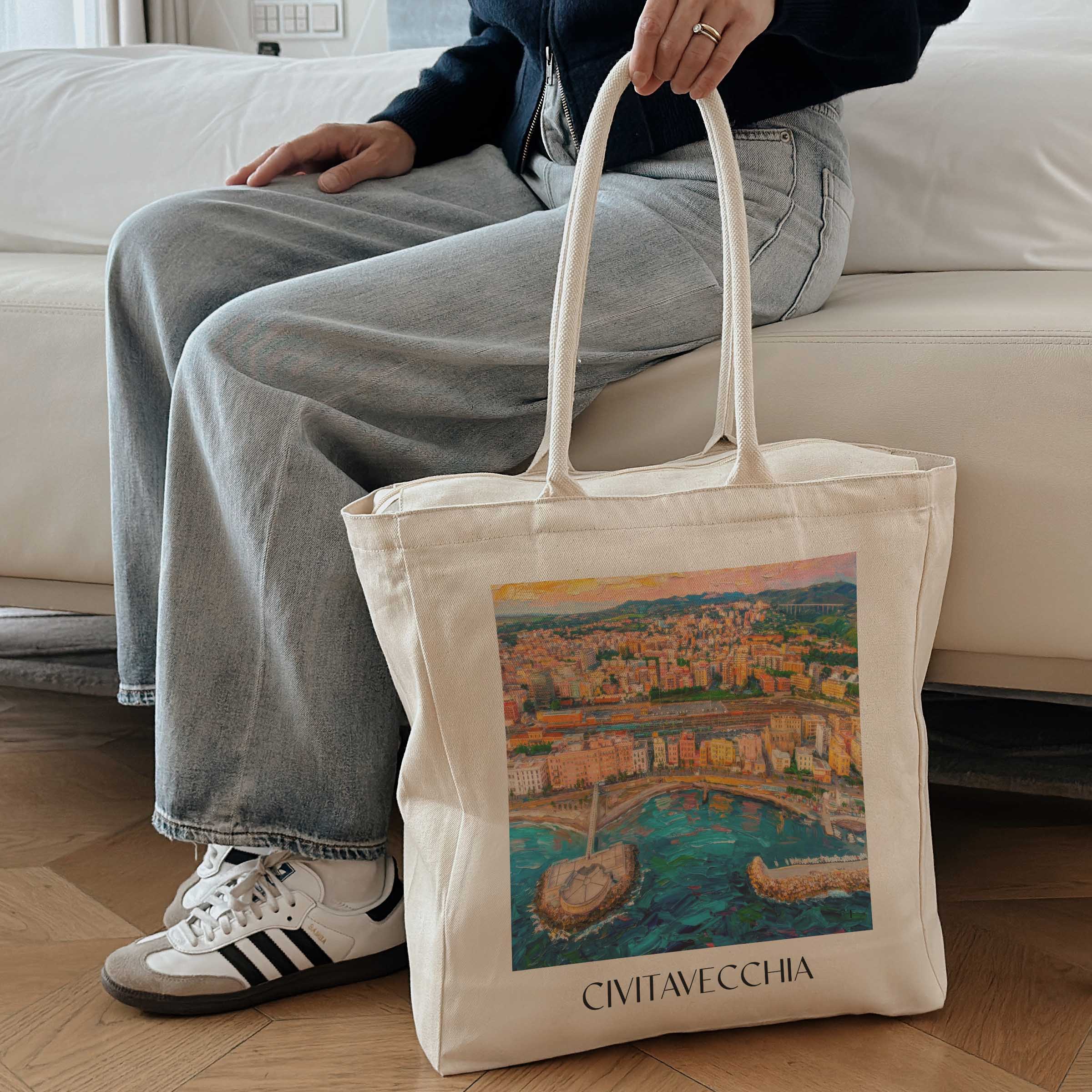 civitavecchia-latium-italien-einkaufstasche-oil-painting-oelgemaelde