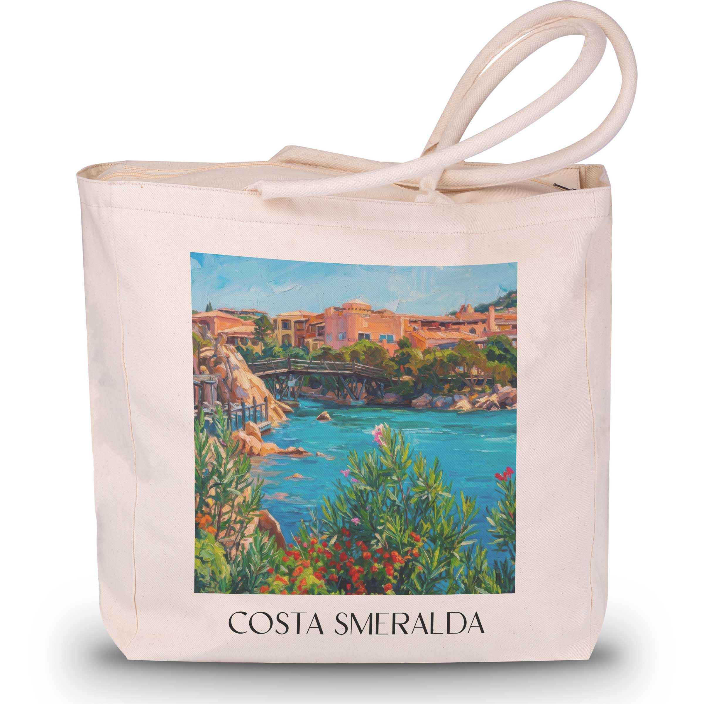 costa-smeralda-porto-cervo-italien-einkaufstasche-oil-painting-oelgemaelde