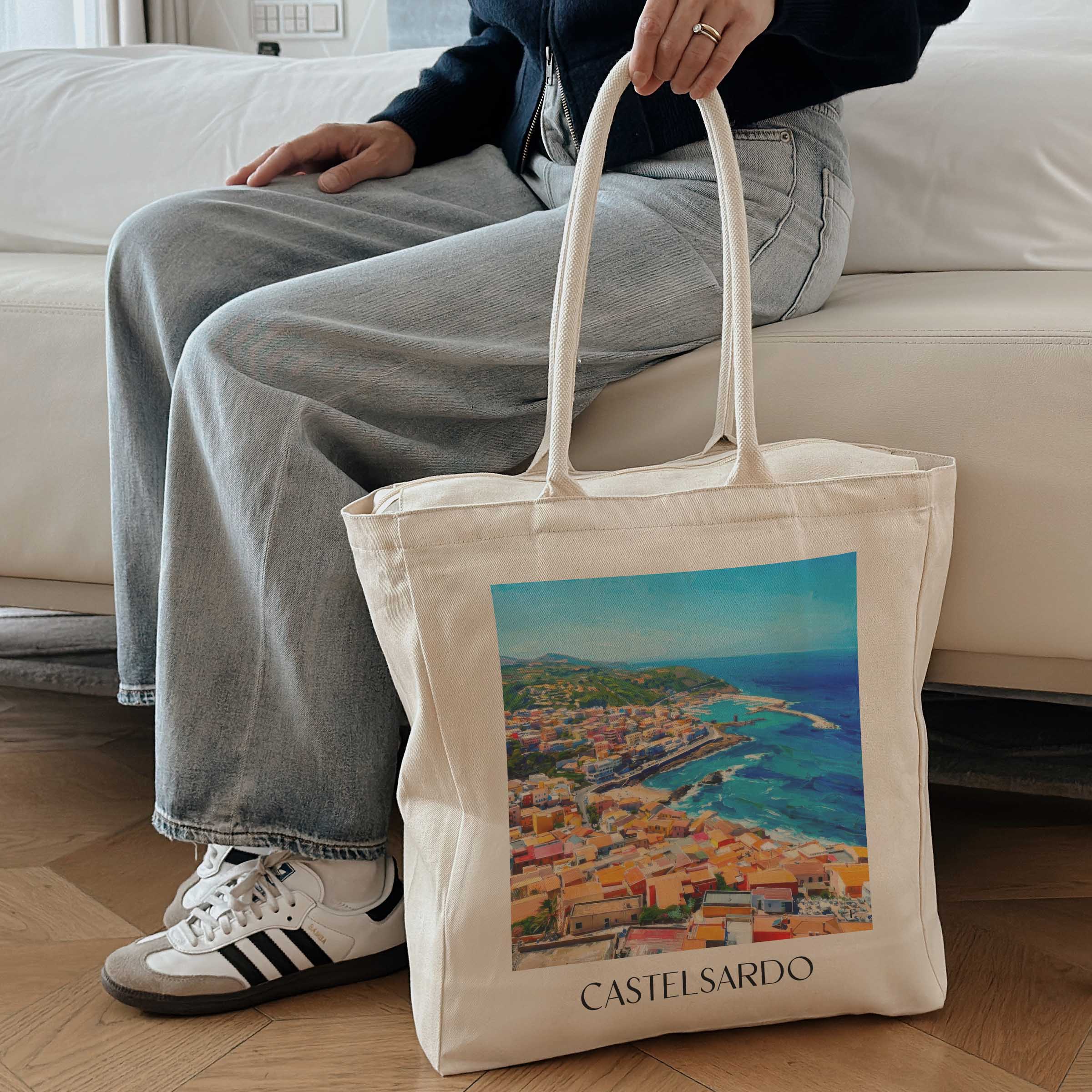 castelsardo-sardinien-italien-einkaufstasche-oil-painting-oelgemaelde