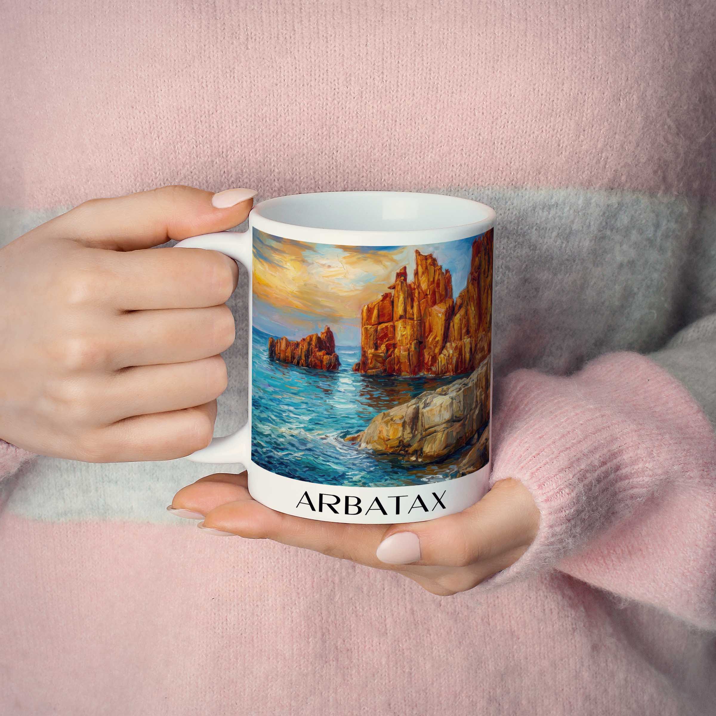 arbatax-sardinien-italien-kaffeebecher-oil-painting-oelgemaelde