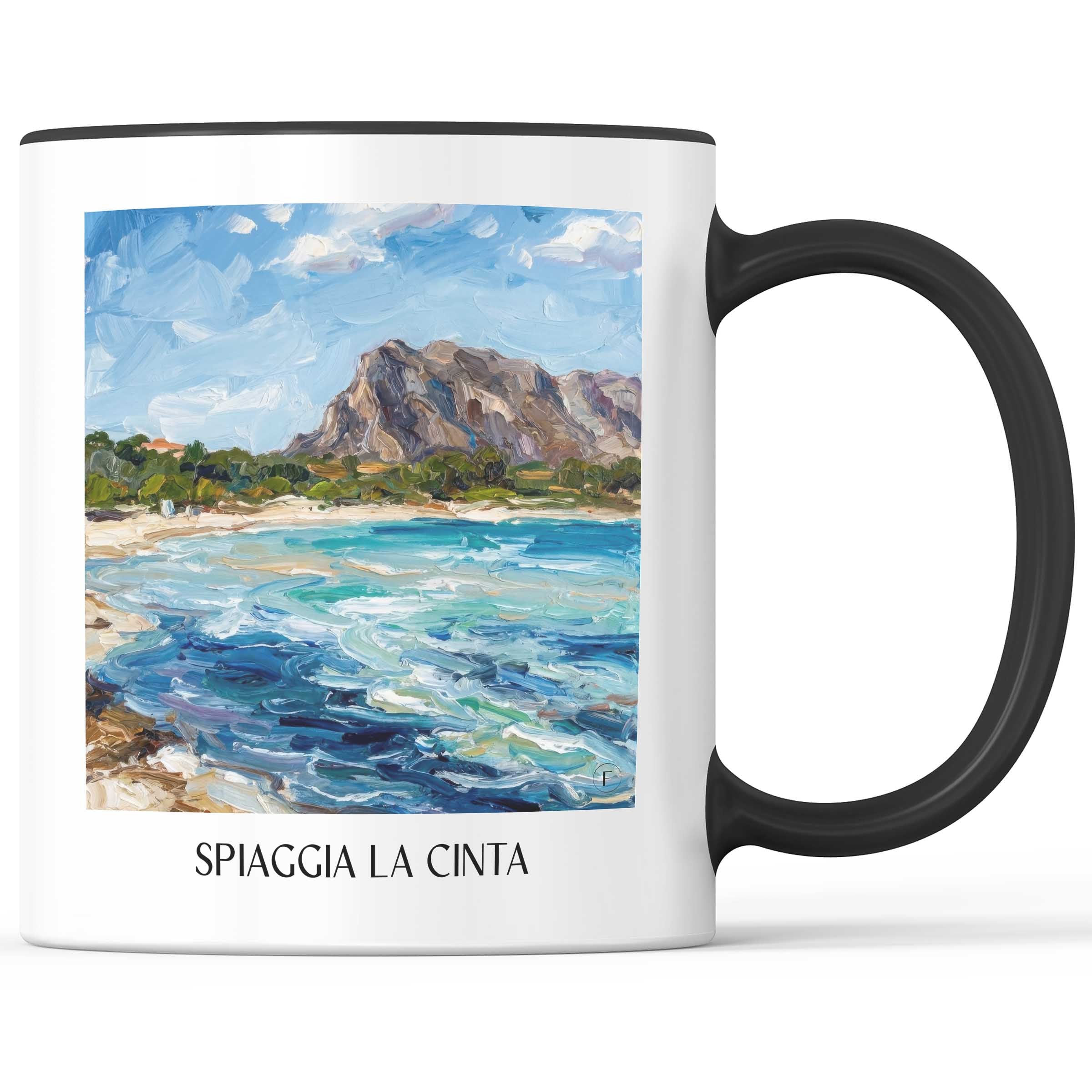 spiaggia-la-cinta-sardinien-italien-kaffeebecher-oil-painting-oelgemaelde