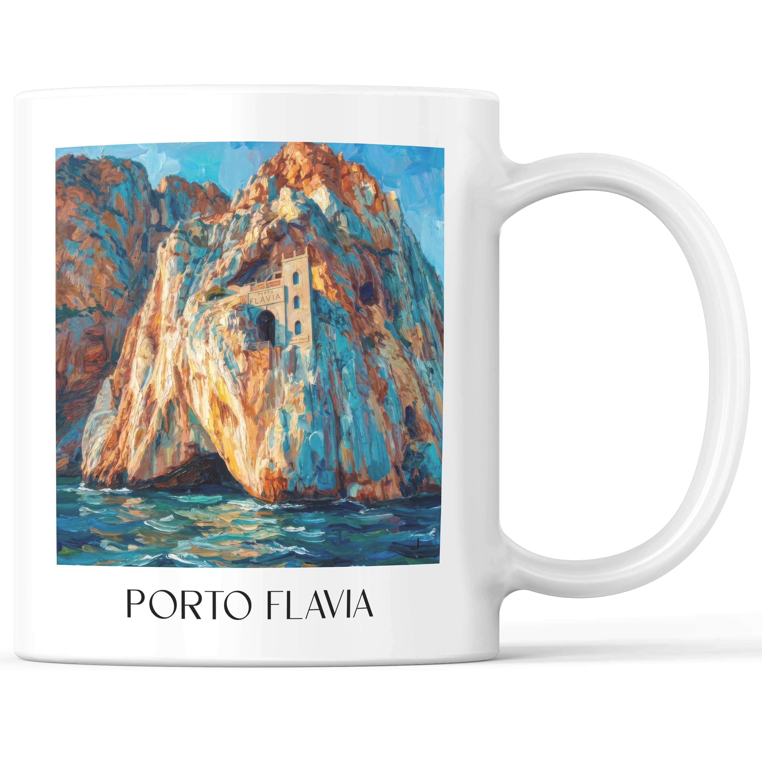 porto-flavia-masua-italien-kaffeebecher-oil-painting-oelgemaelde