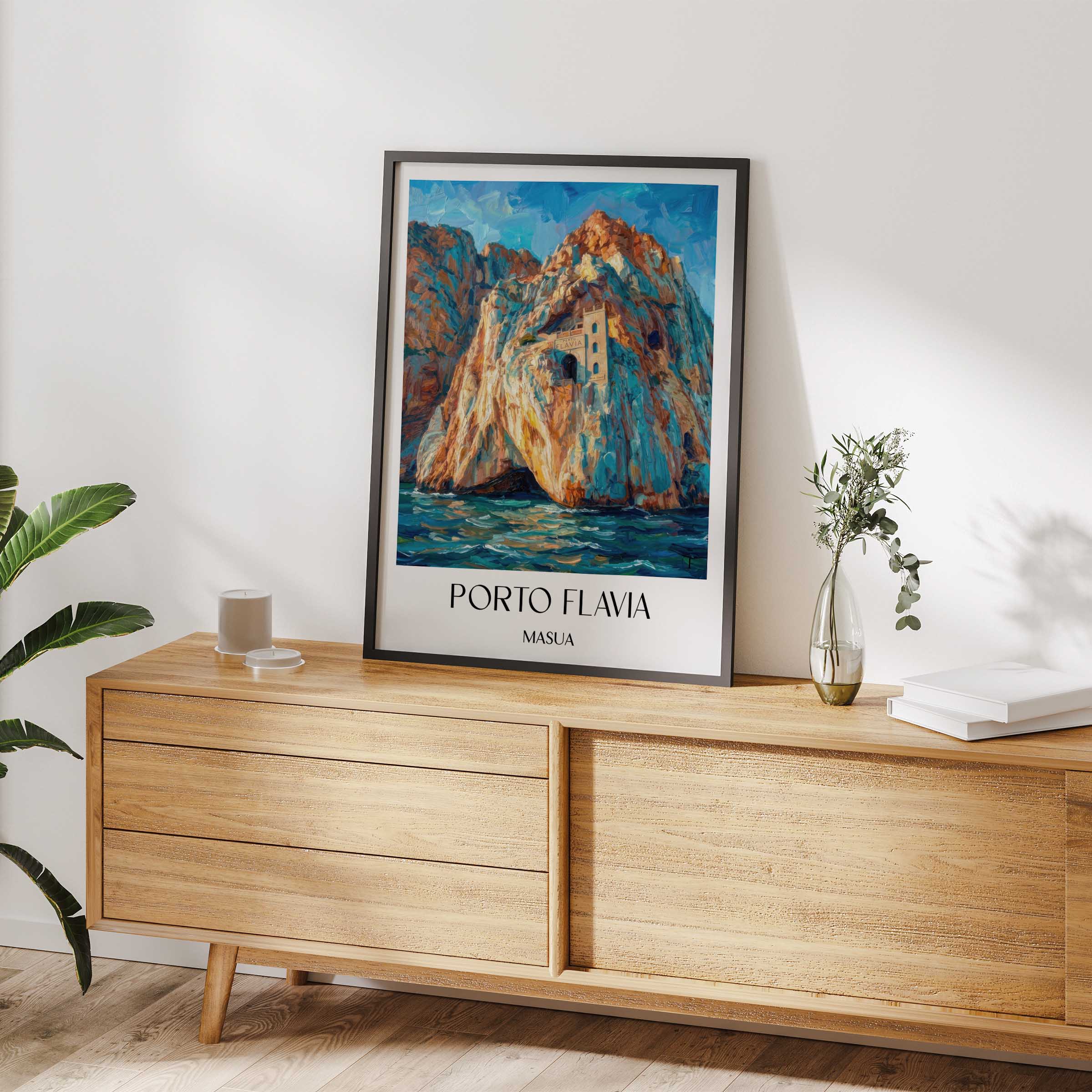 porto-flavia-masua-italien-poster-oil-painting-oelgemaelde