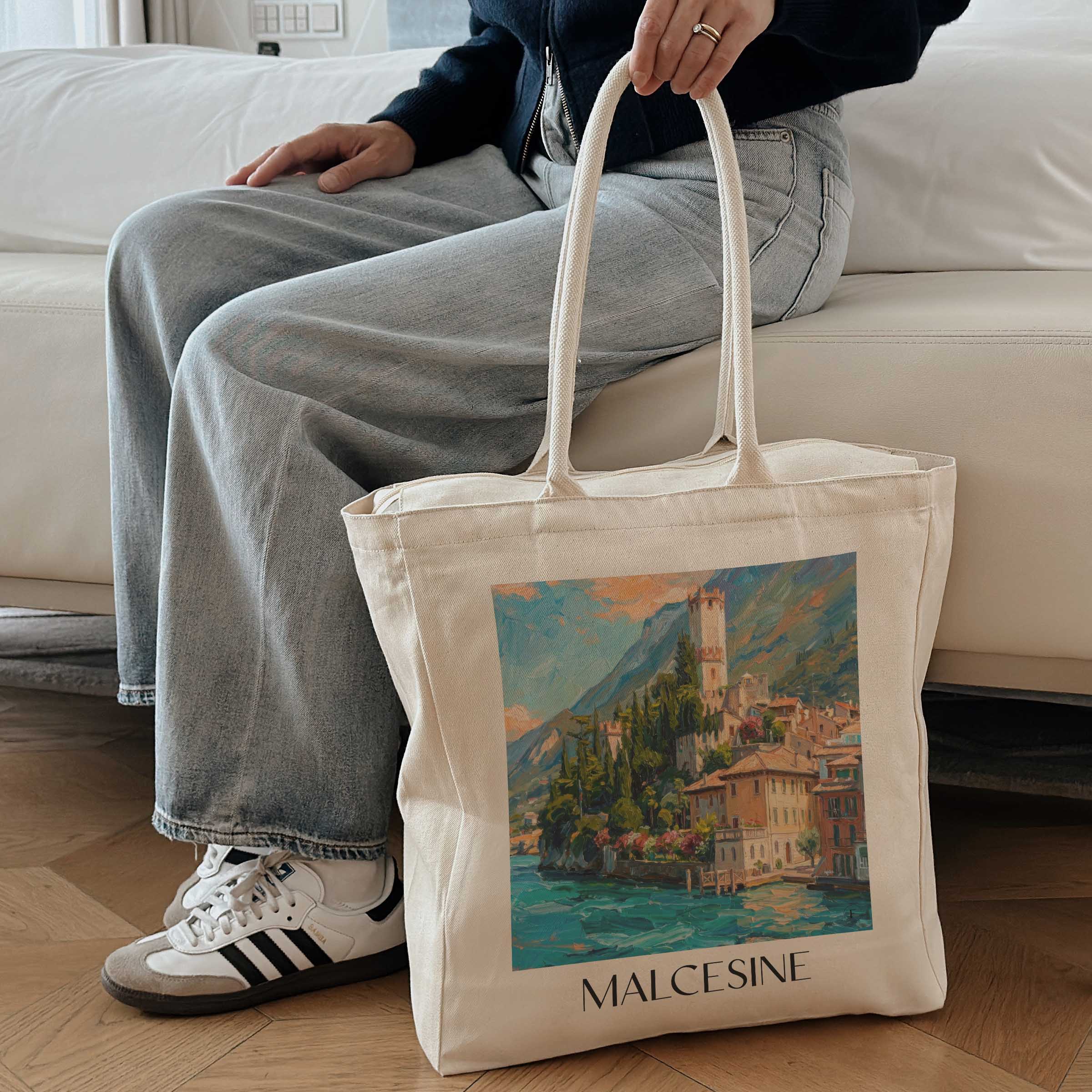 malcesine-venetien-italien-einkaufstasche-oil-painting-oelgemaelde