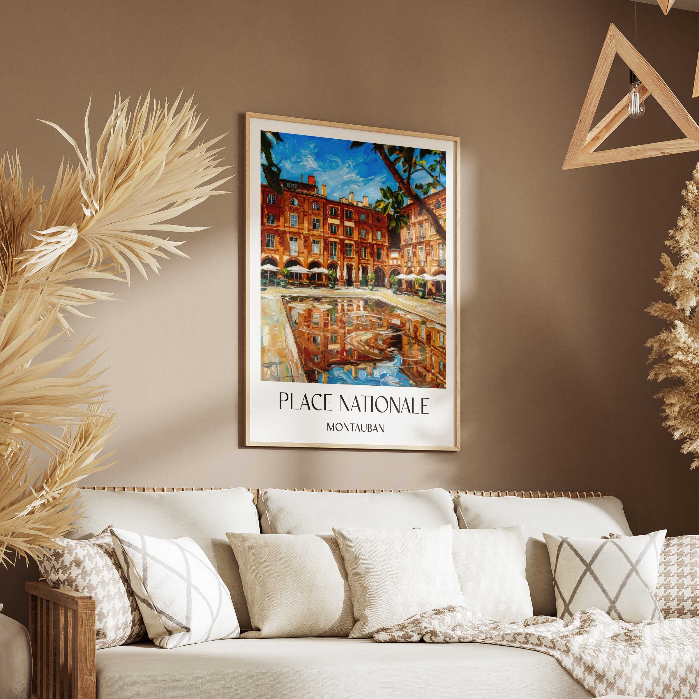 place-nationale-montauban-frankreich-poster-oil-painting-oelgemaelde