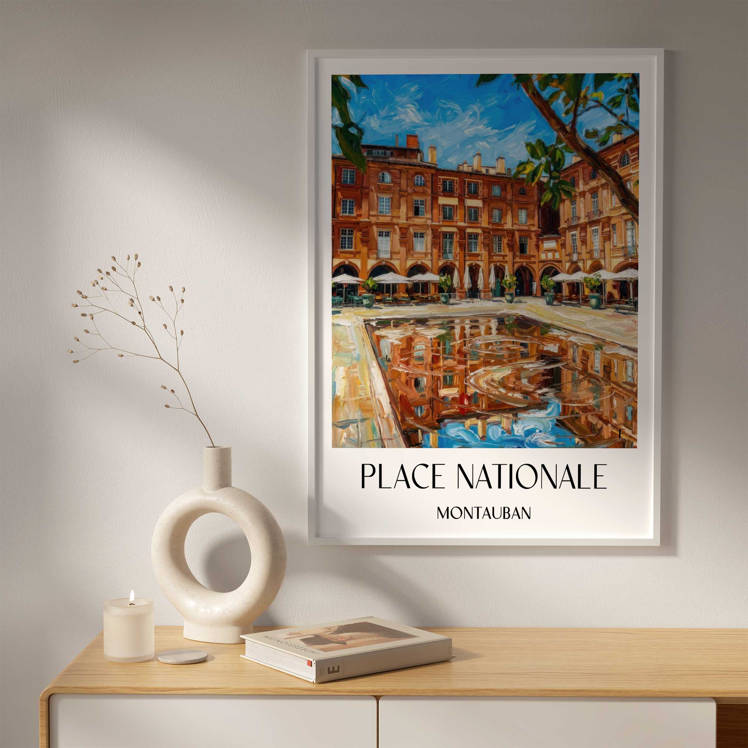 place-nationale-montauban-frankreich-poster-oil-painting-oelgemaelde