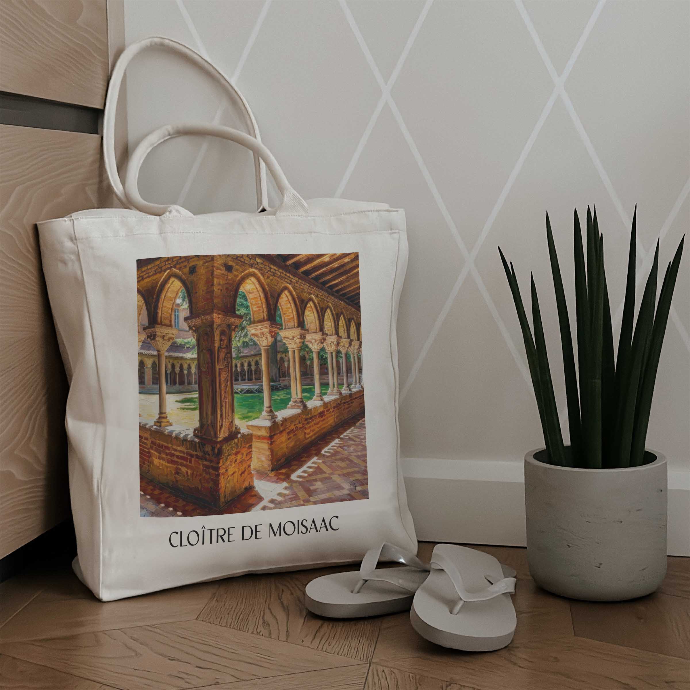 cloître-de-moisaac-okzitanien-frankreich-einkaufstasche-oil-painting-oelgemaelde