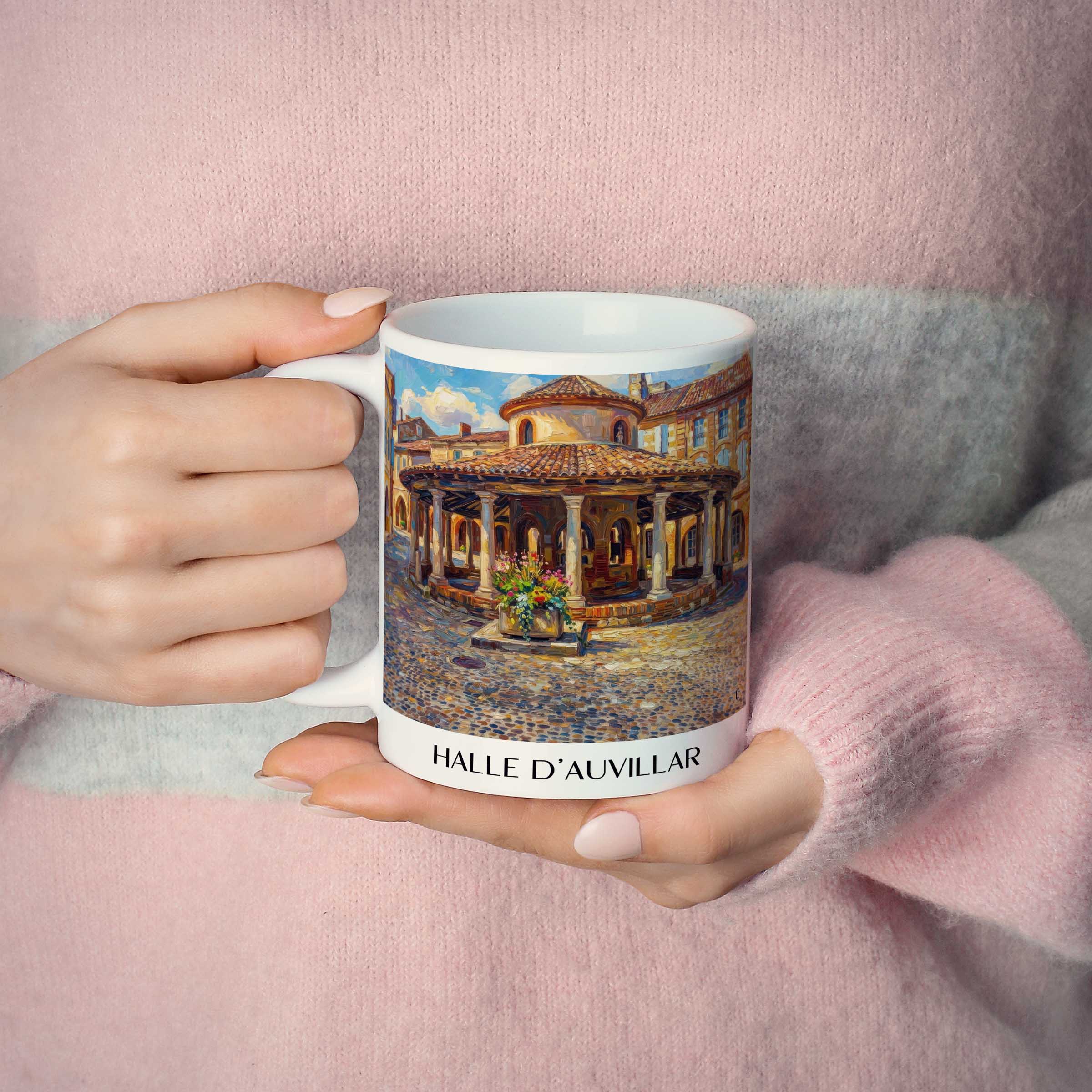 halle-d'auvillar-auvillar-frankreich-kaffeebecher-oil-painting-oelgemaelde