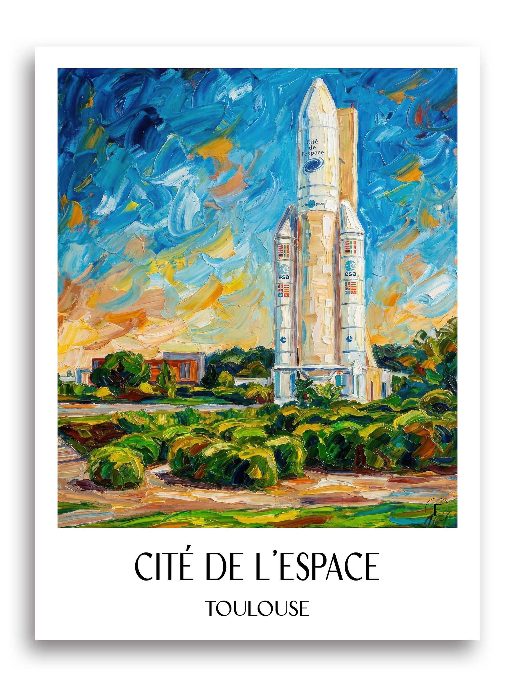 Cité de l'Espace Poster - Toulouse - Frankreich Kunstdruck - Ölgemälde von A4 bis A1