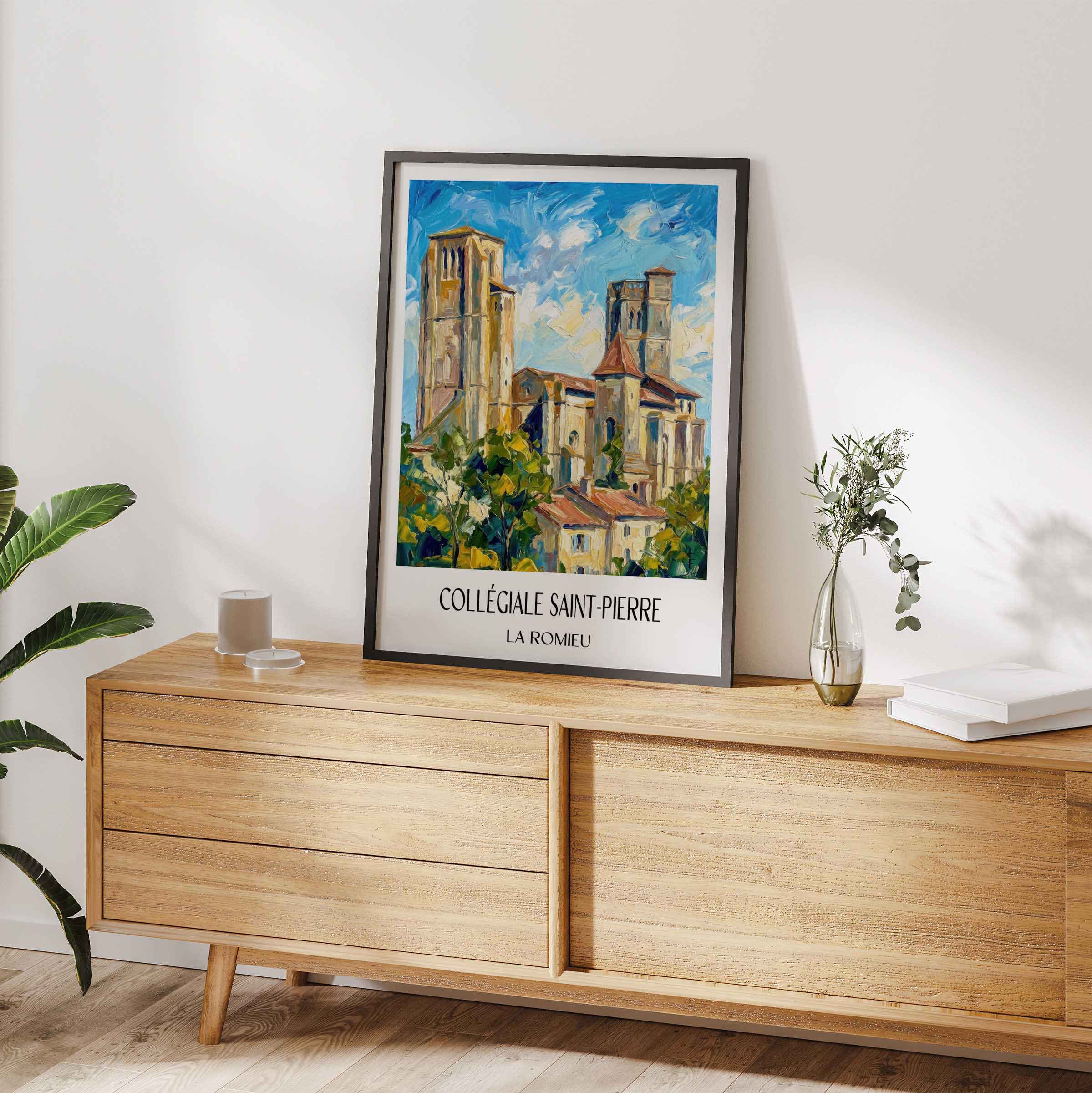 collégiale-saint-pierre-la-romieu-frankreich-poster-oil-painting-oelgemaelde