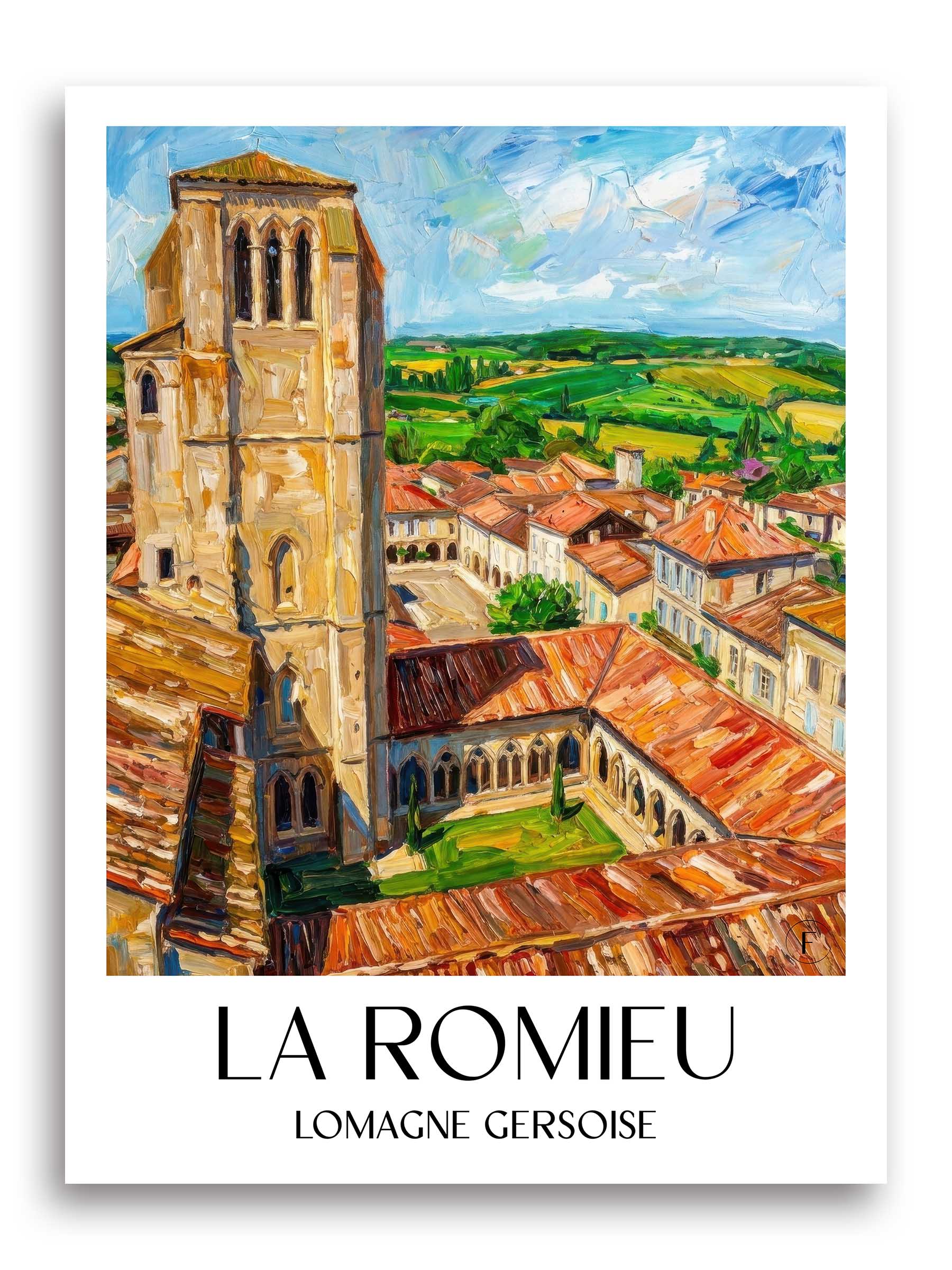 la-romieu-lomagne-gersoise-frankreich-poster-oil-painting-oelgemaelde