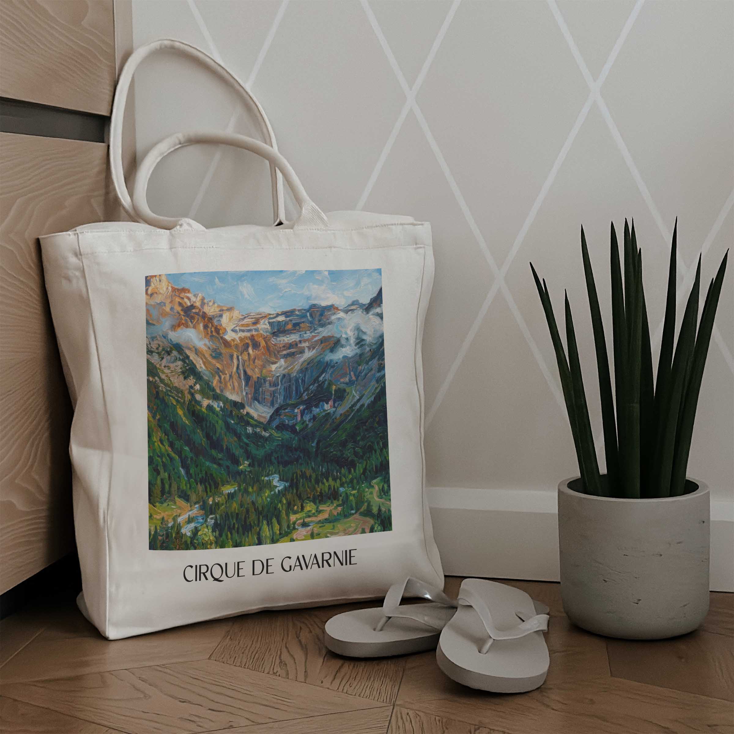 cirque-de-gavarnie-pyrénées-frankreich-einkaufstasche-oil-painting-oelgemaelde