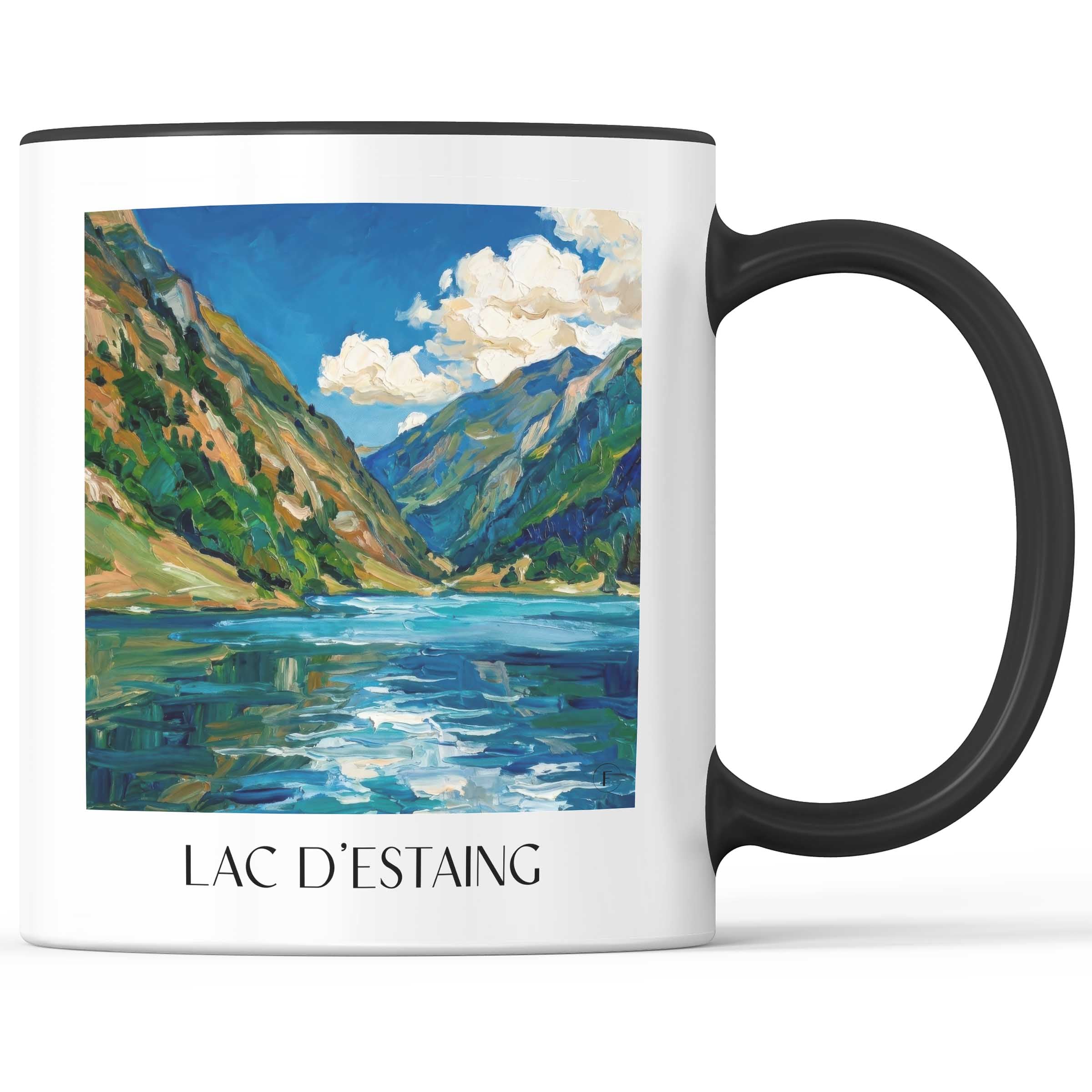 lac-d'estaing-val-d'azun-frankreich-kaffeebecher-oil-painting-oelgemaelde