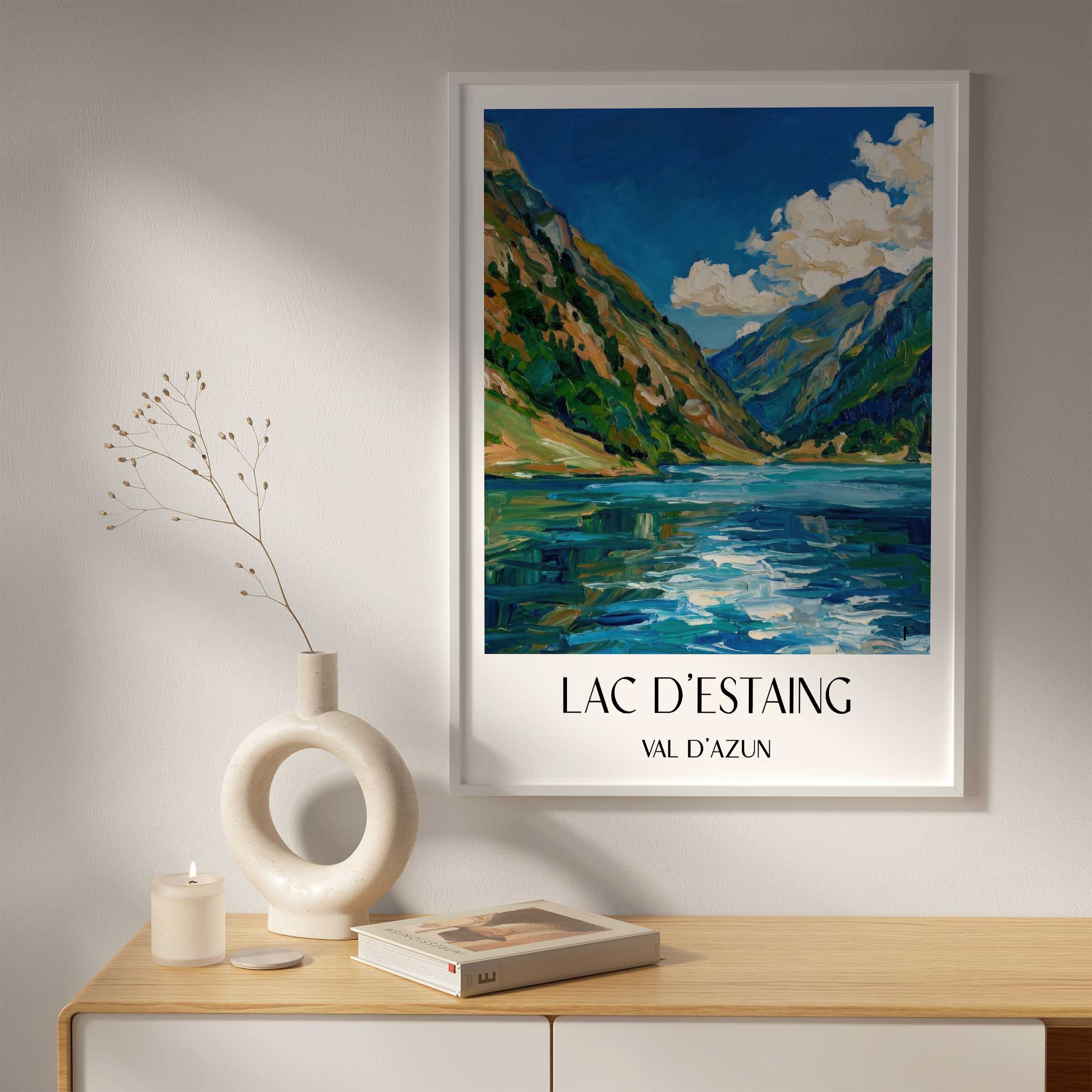lac-d'estaing-val-d'azun-frankreich-poster-oil-painting-oelgemaelde