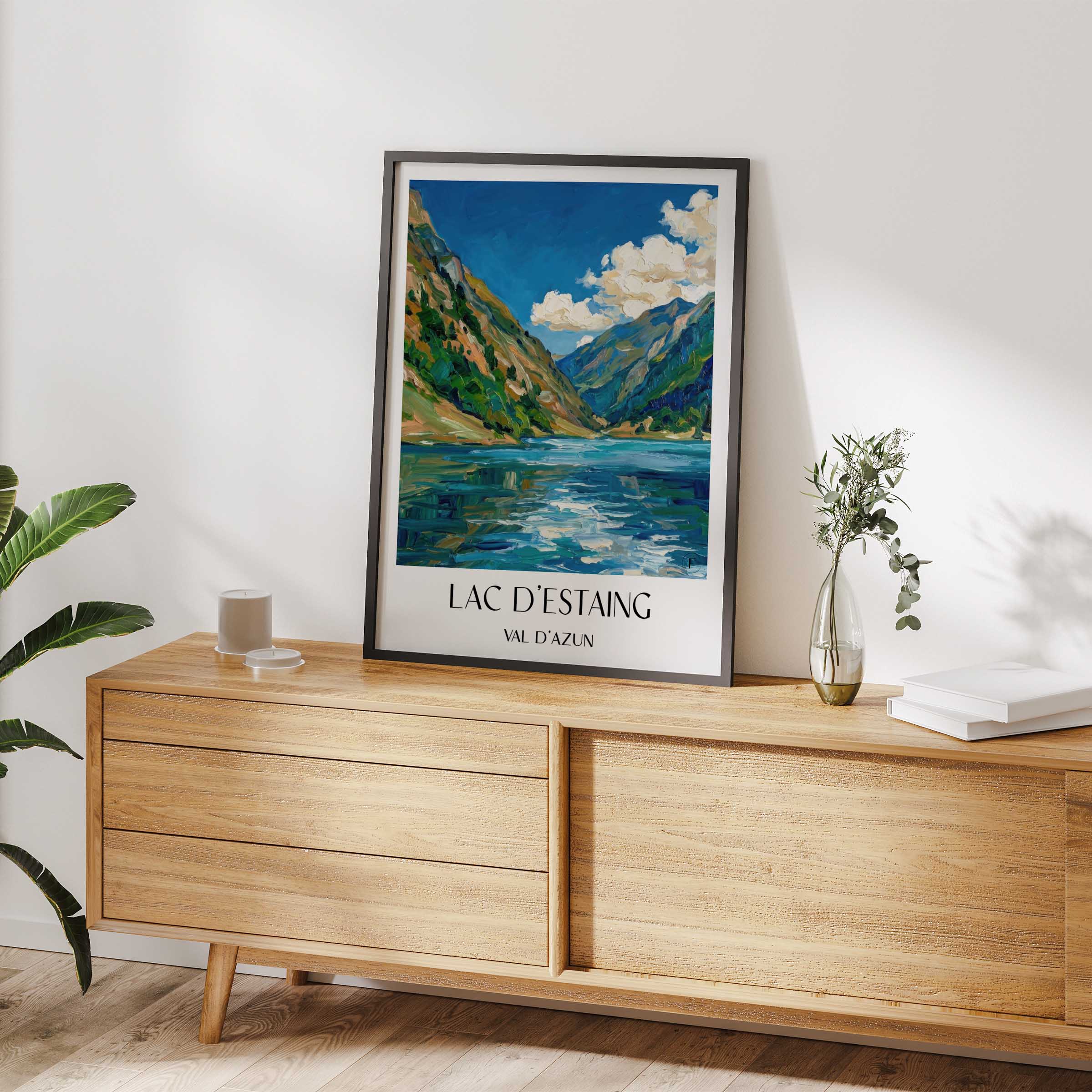 lac-d'estaing-val-d'azun-frankreich-poster-oil-painting-oelgemaelde