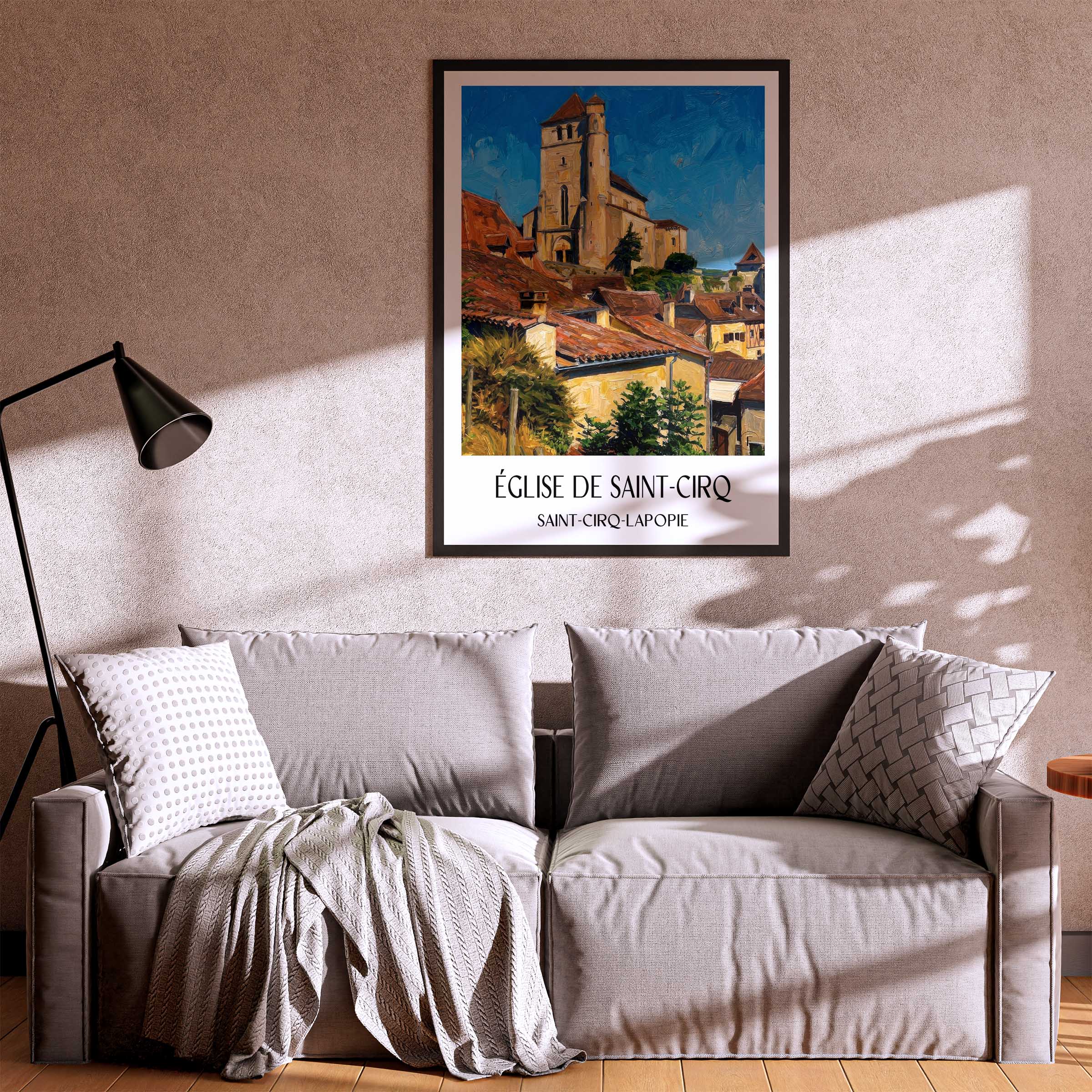 église-de-saint-cirq-saint-cirq-lapopie-frankreich-poster-oil-painting-oelgemaelde