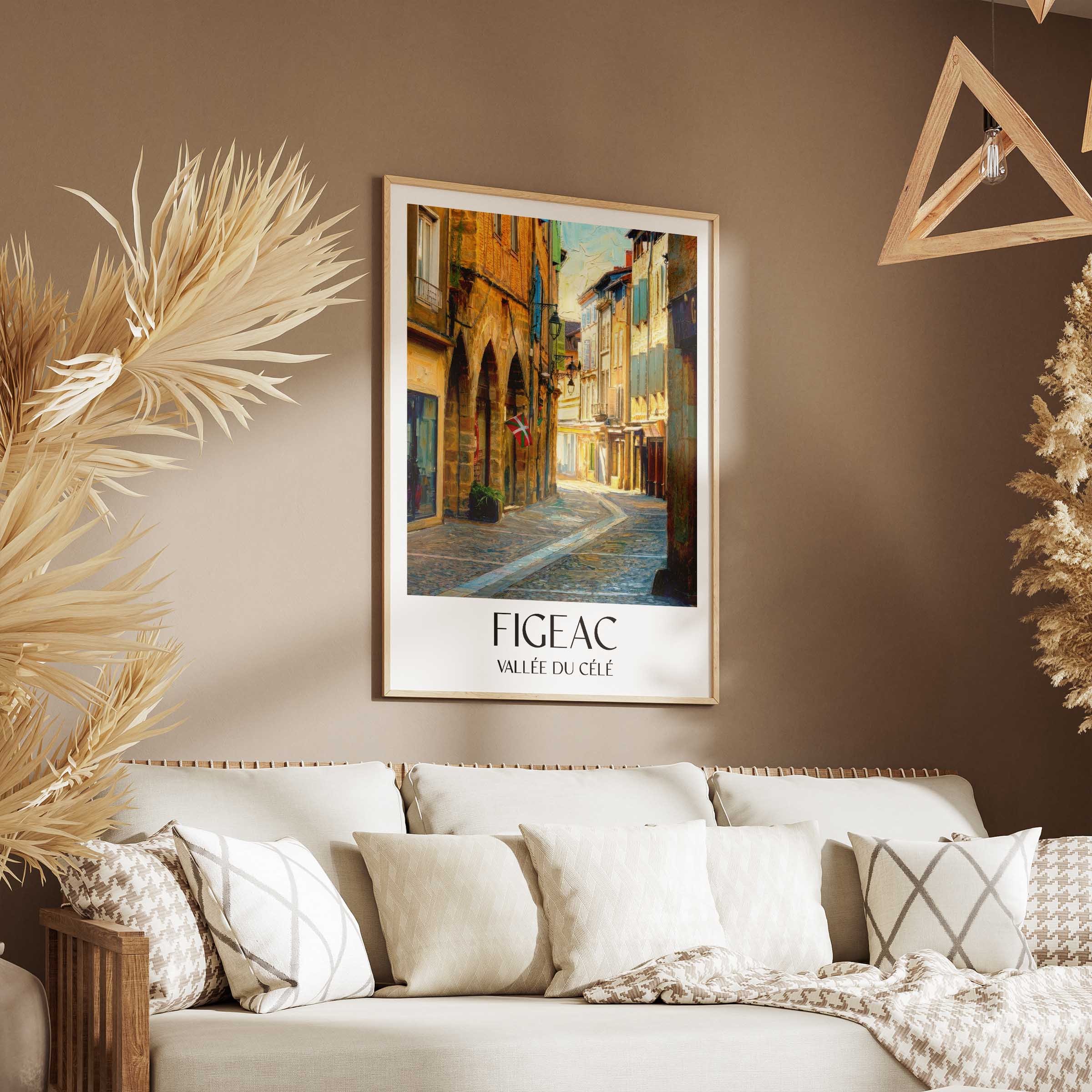 figeac-vallée-du-célé-frankreich-poster-oil-painting-oelgemaelde