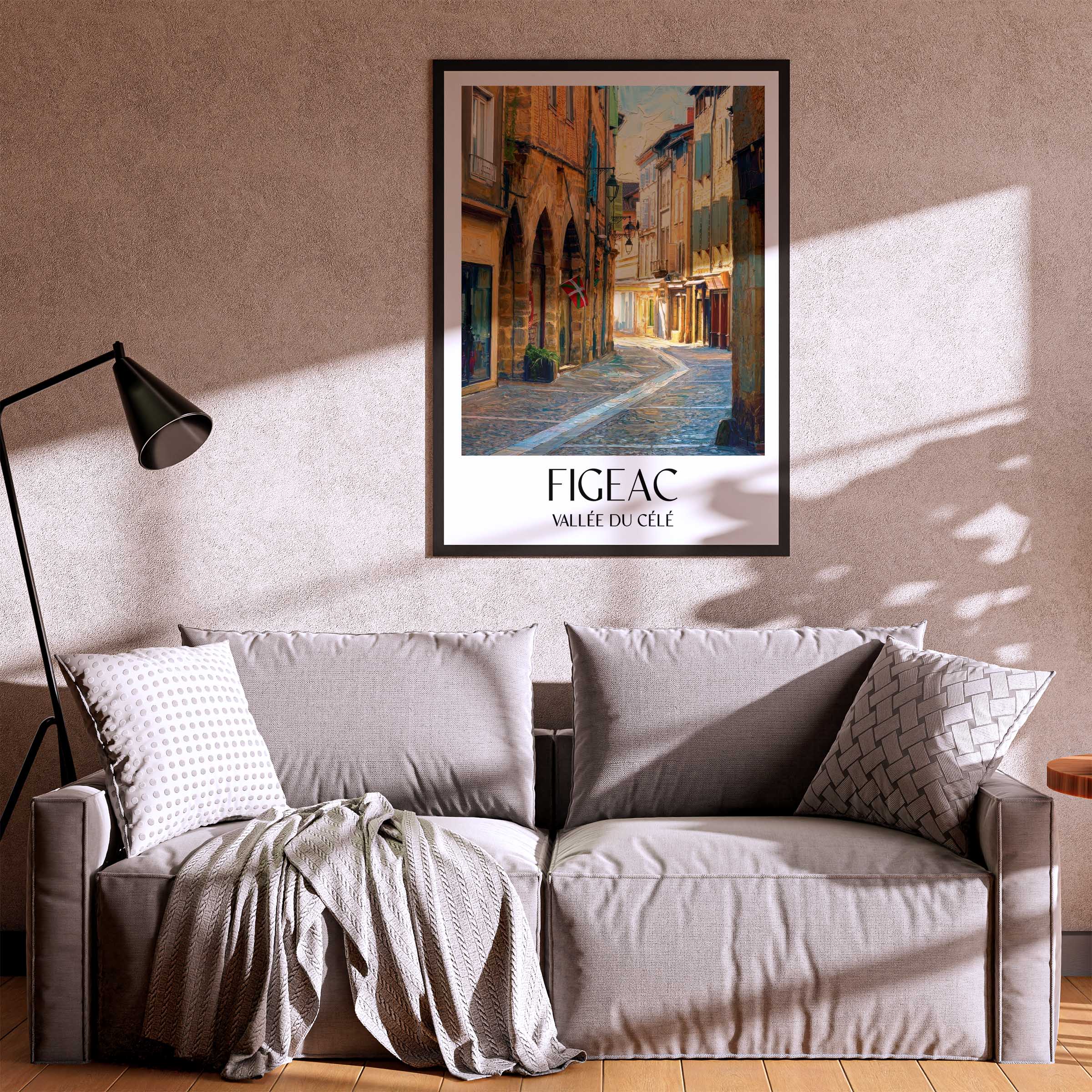 figeac-vallée-du-célé-frankreich-poster-oil-painting-oelgemaelde