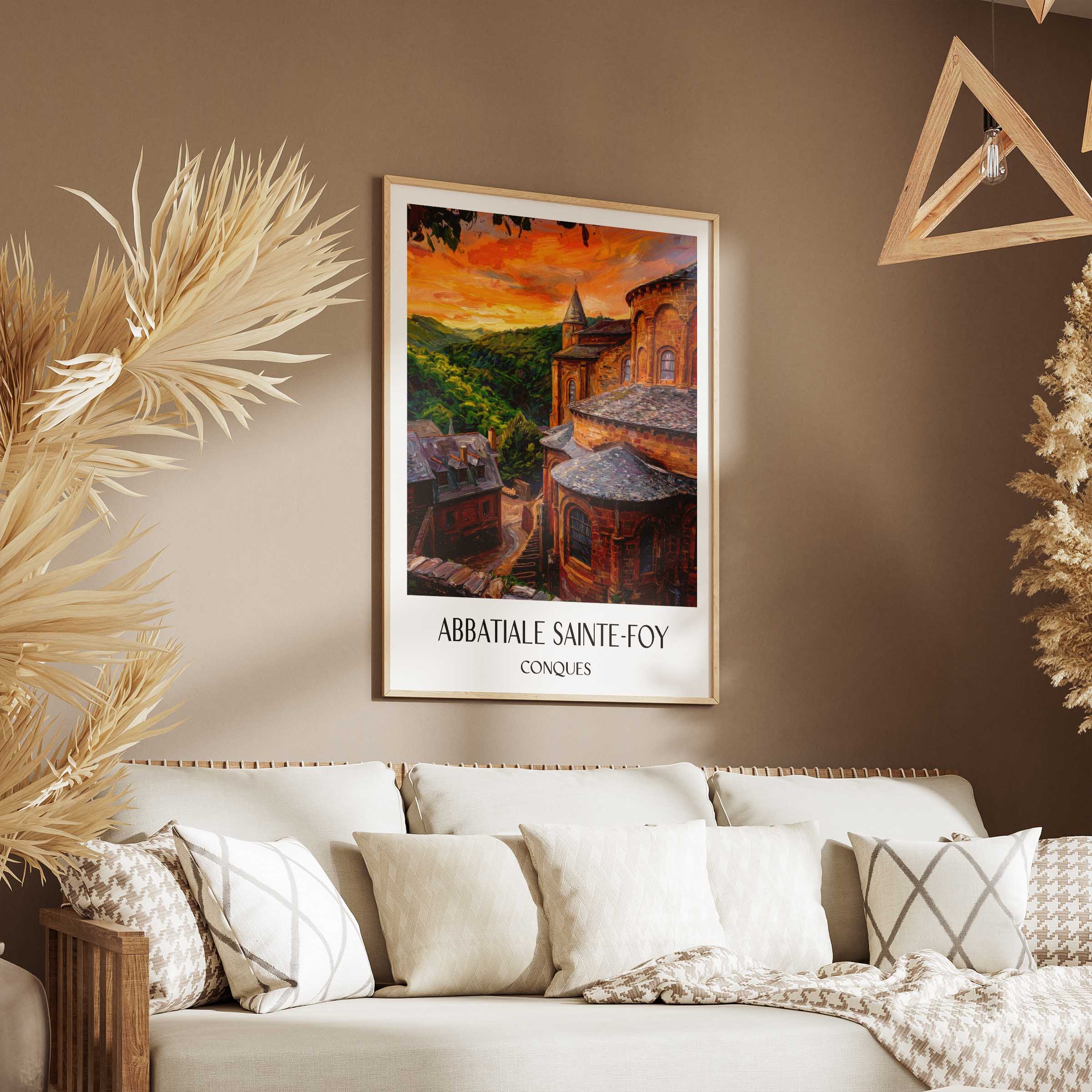 abbatiale-sainte-foy-conques-frankreich-poster-oil-painting-oelgemaelde