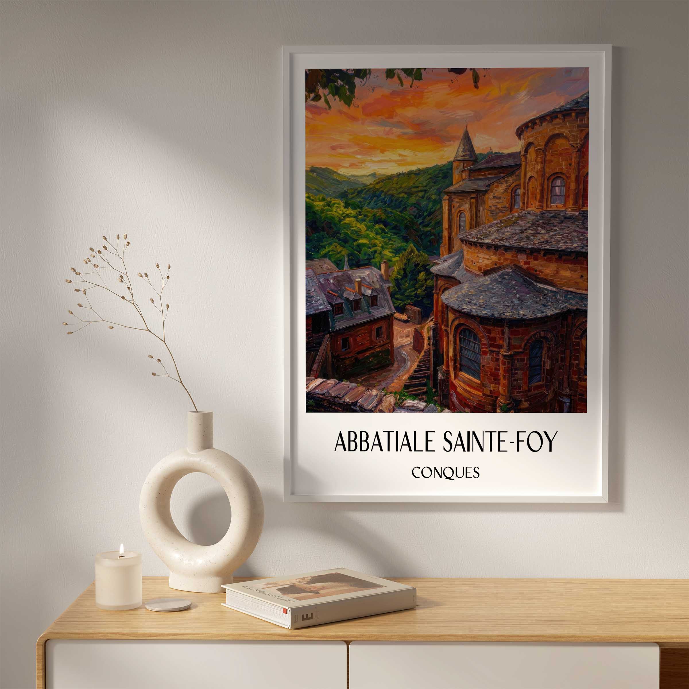 abbatiale-sainte-foy-conques-frankreich-poster-oil-painting-oelgemaelde