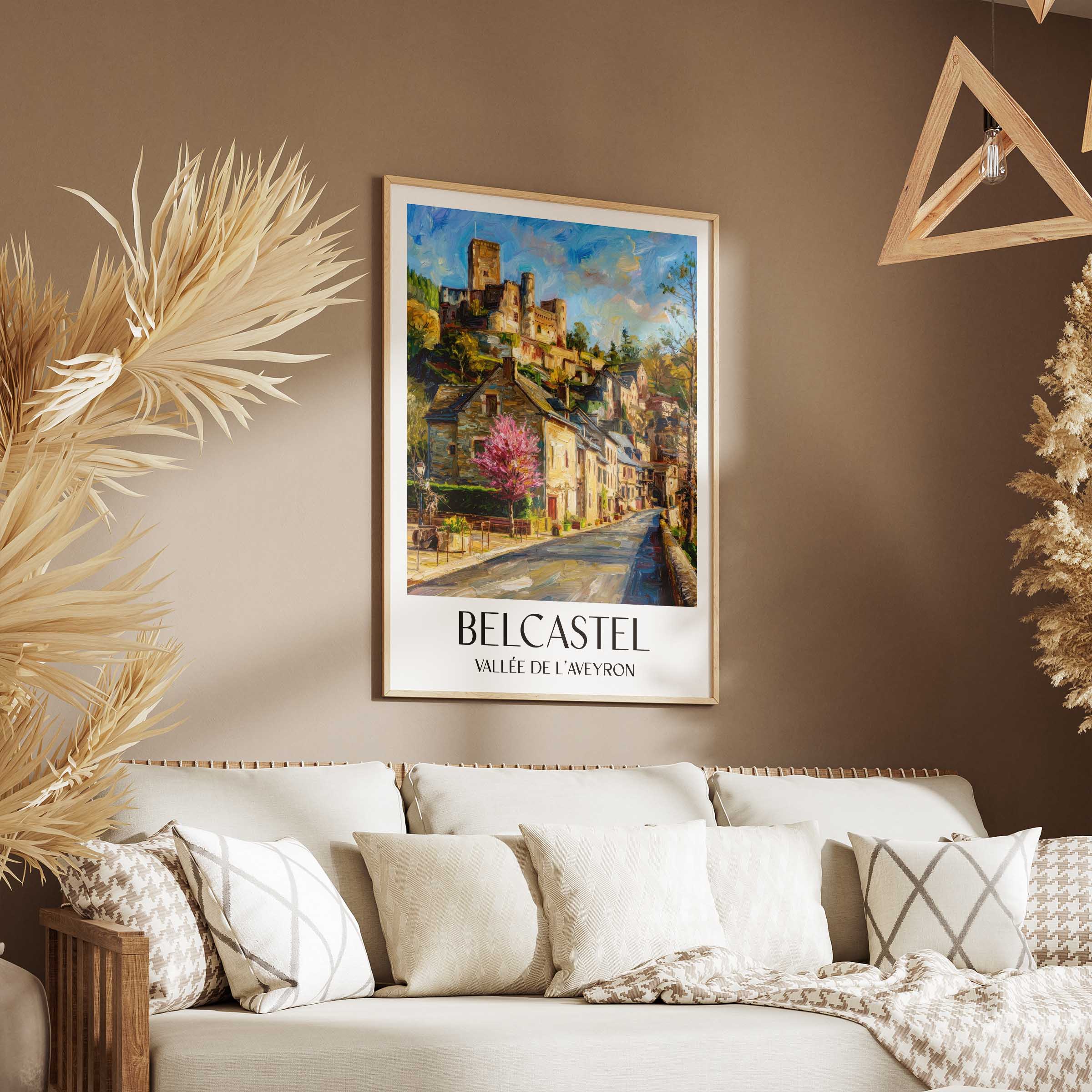 belcastel-vallée-de-l'aveyron-frankreich-poster-oil-painting-oelgemaelde