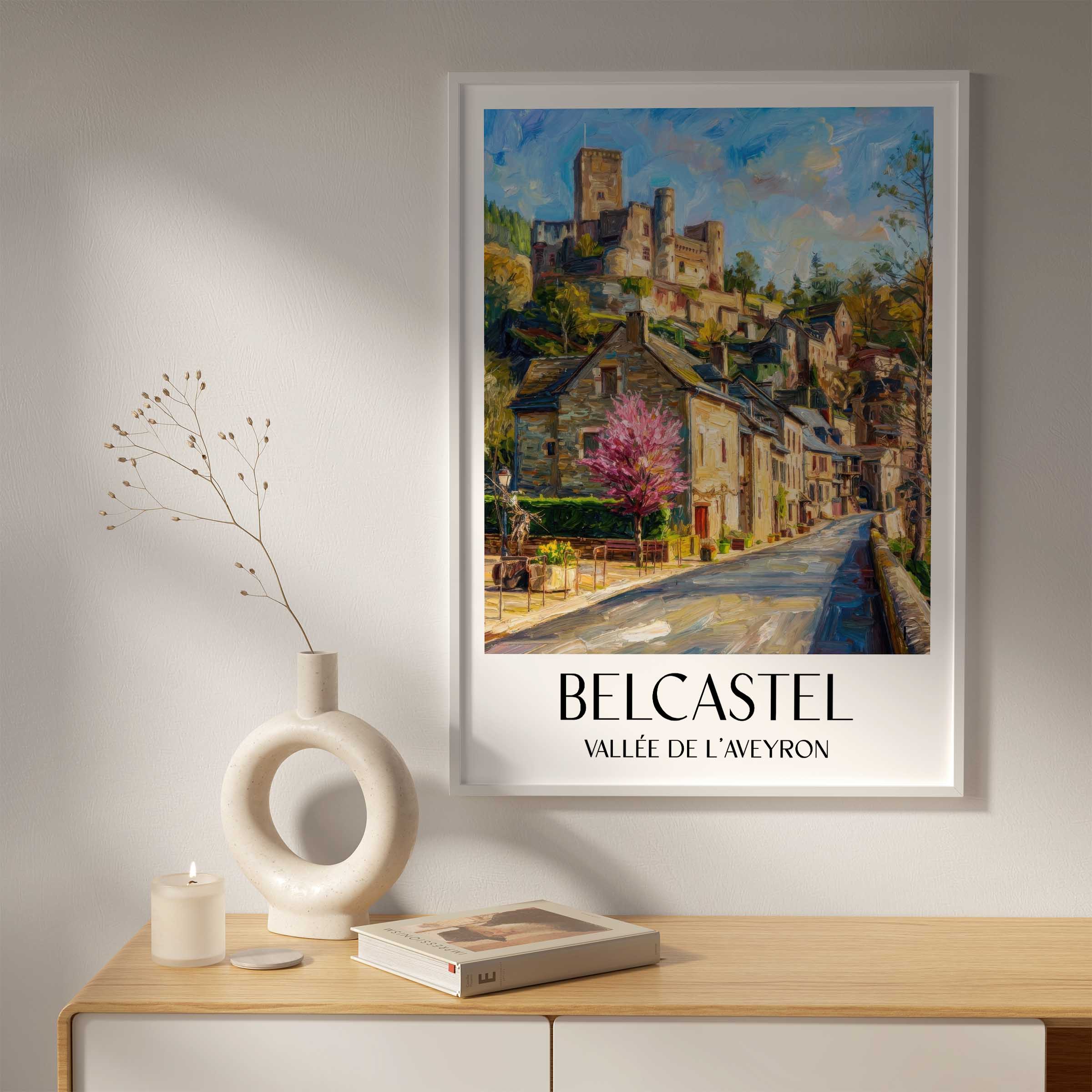 belcastel-vallée-de-l'aveyron-frankreich-poster-oil-painting-oelgemaelde