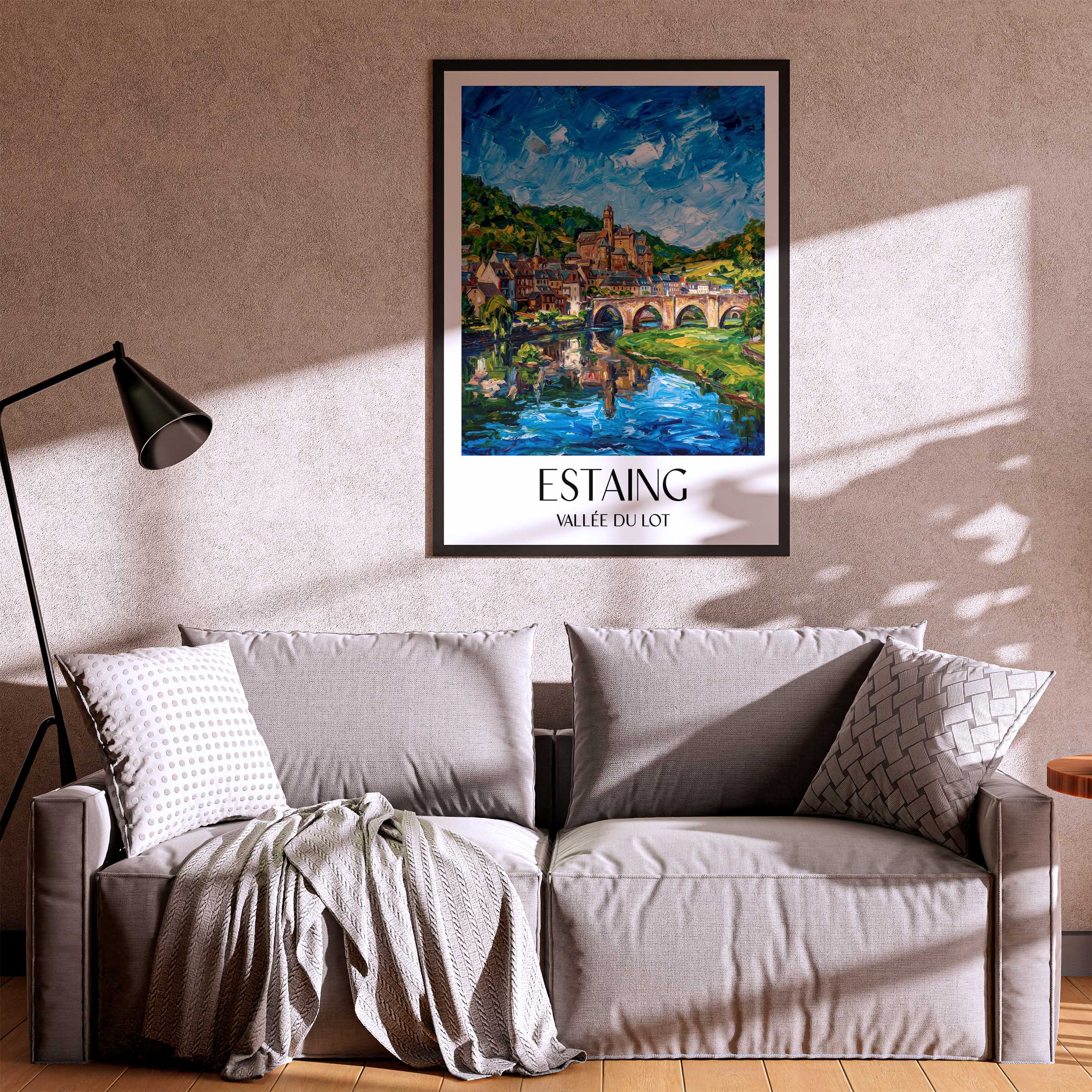 estaing-vallée-du-lot-frankreich-poster-oil-painting-oelgemaelde
