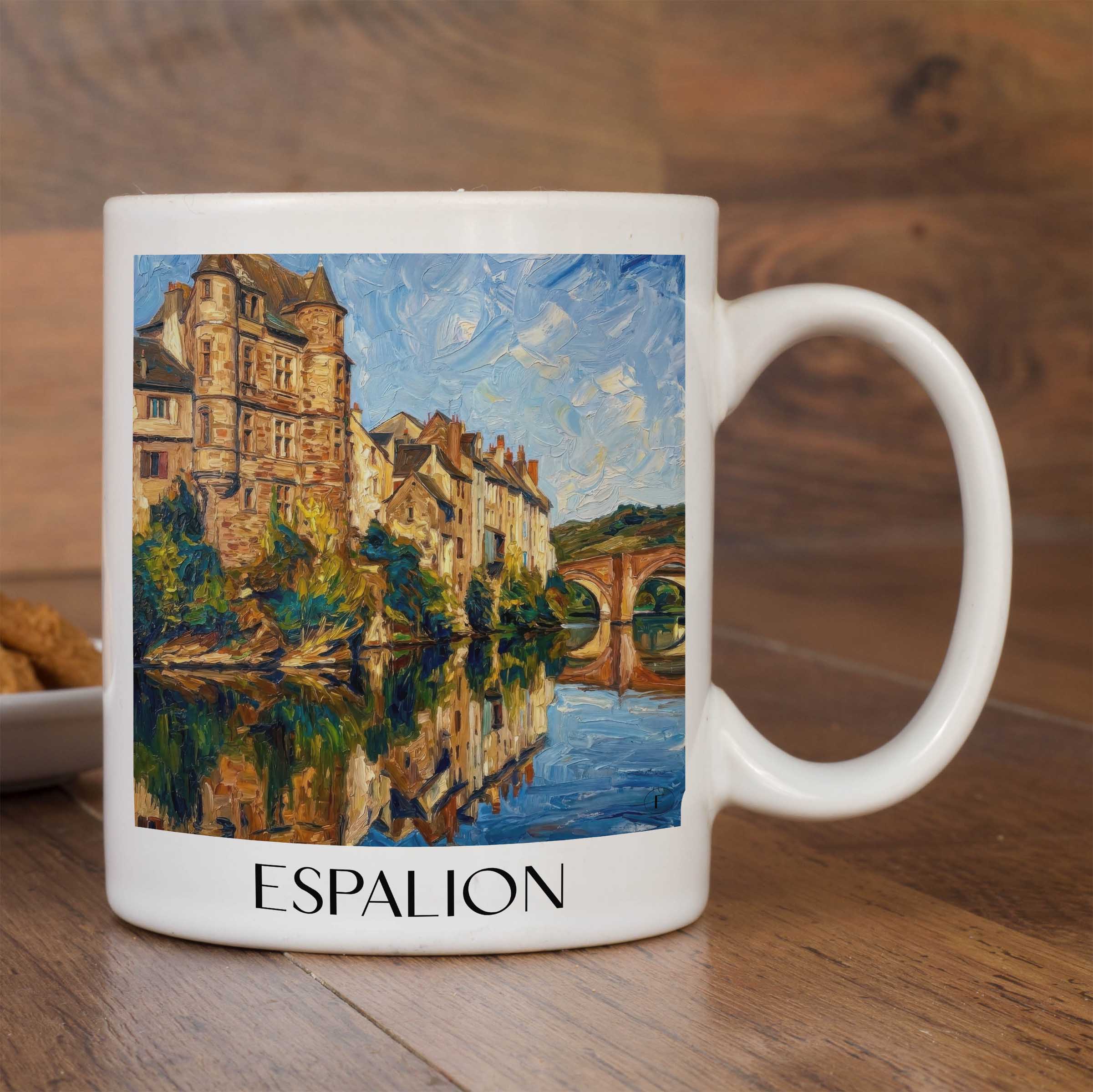espalion-vallée-du-lot-frankreich-kaffeebecher-oil-painting-oelgemaelde